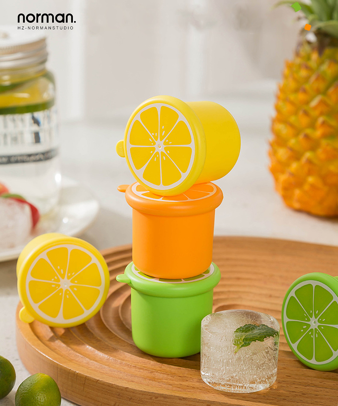 lemon，ice-making box，