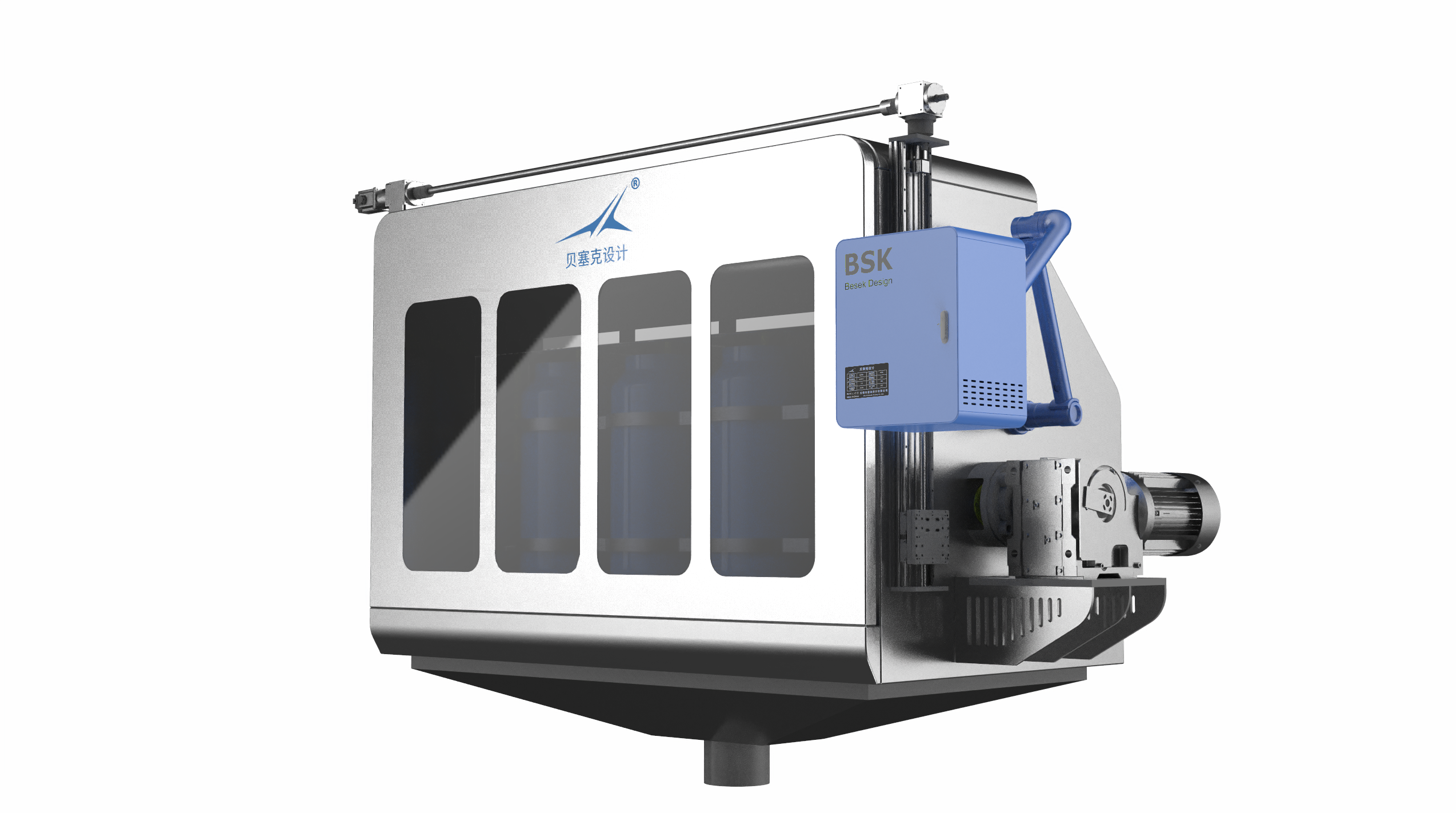 mechanical equipment，Tools and equipment，Sheet metal equipment，Environmental protection equipment，Cabinet design，Besek design，Cleaning equipment，Equipment appearance design，