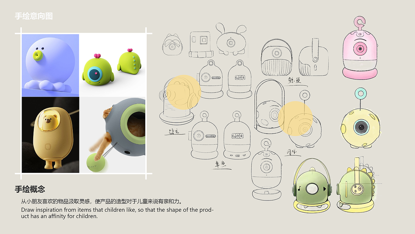 product design，industrial design，children，Projection，Story machine，Loong，Help sleep，3D rendering，