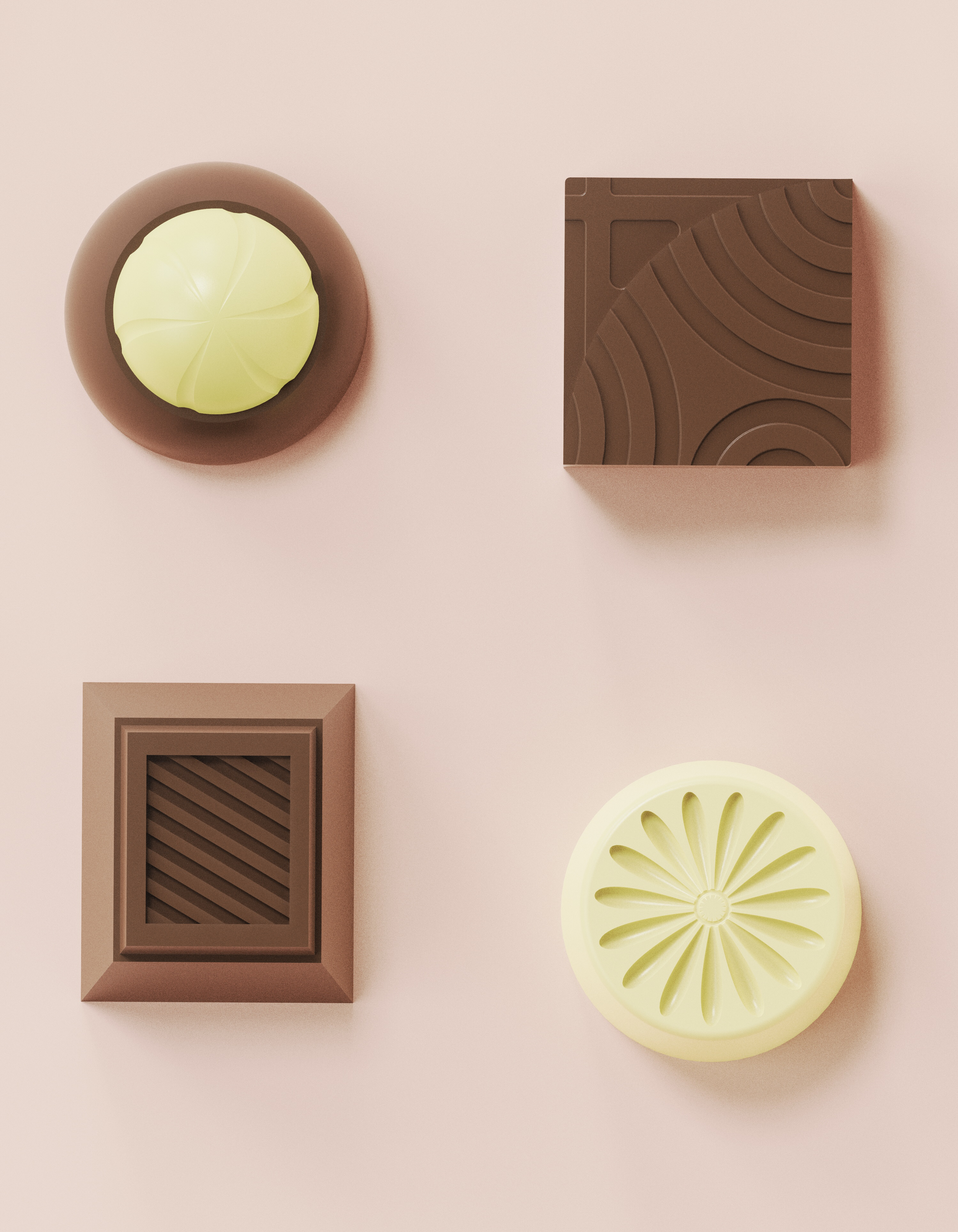 Chocolates，Chocolate Mold，Handmade chocolate，