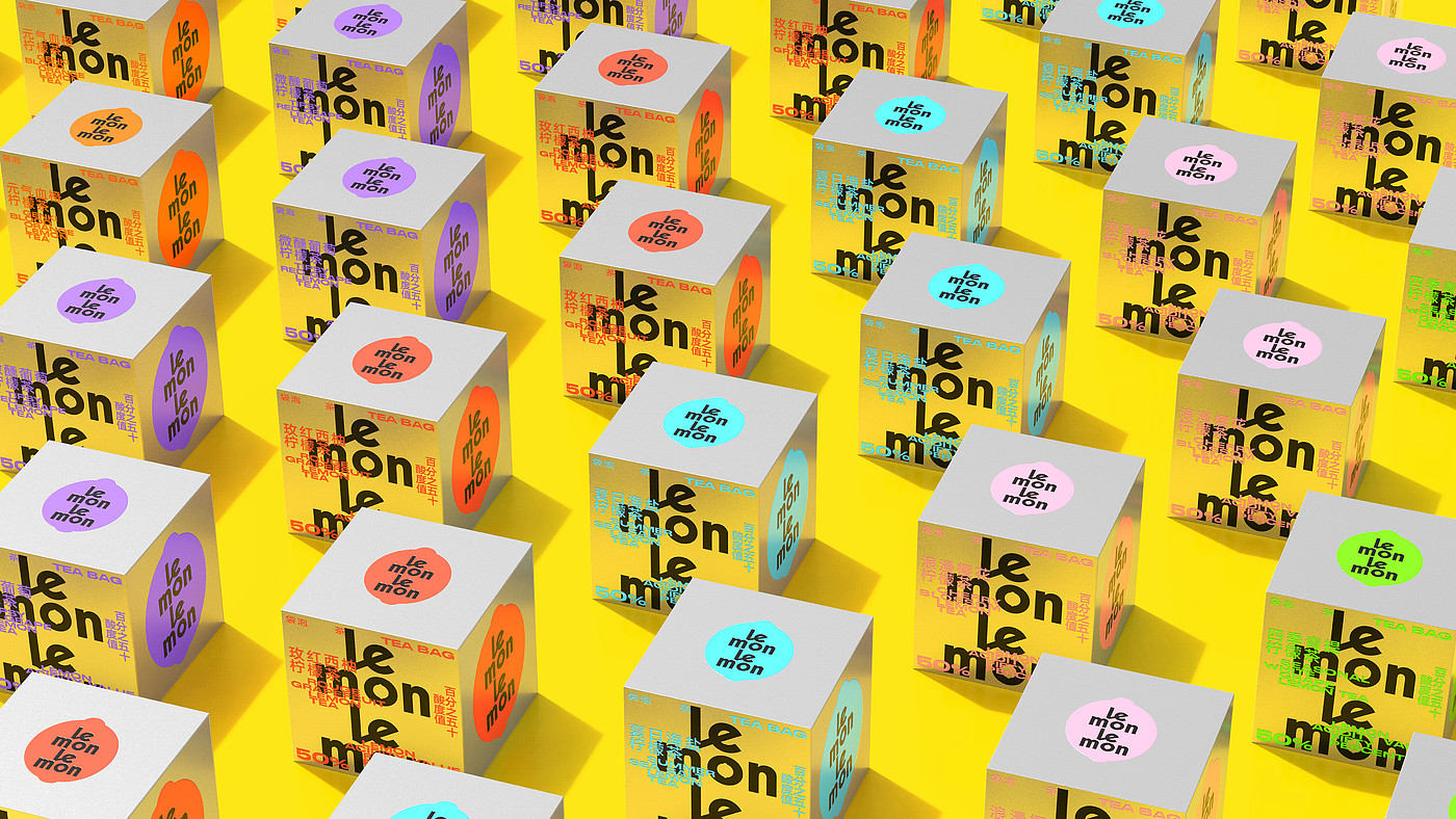 Brand design，packing design，Lemon Tea Packaging Design，Lemon tea，Creative packaging design，Food packaging，Fast consumer packaging，LEMON Lemon Tea，