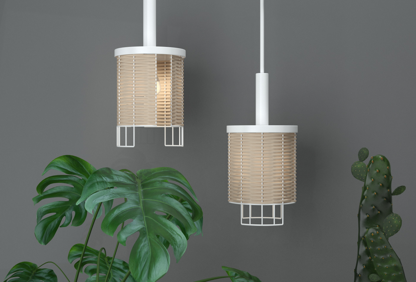 lamps and lanterns，texture of material，weave，