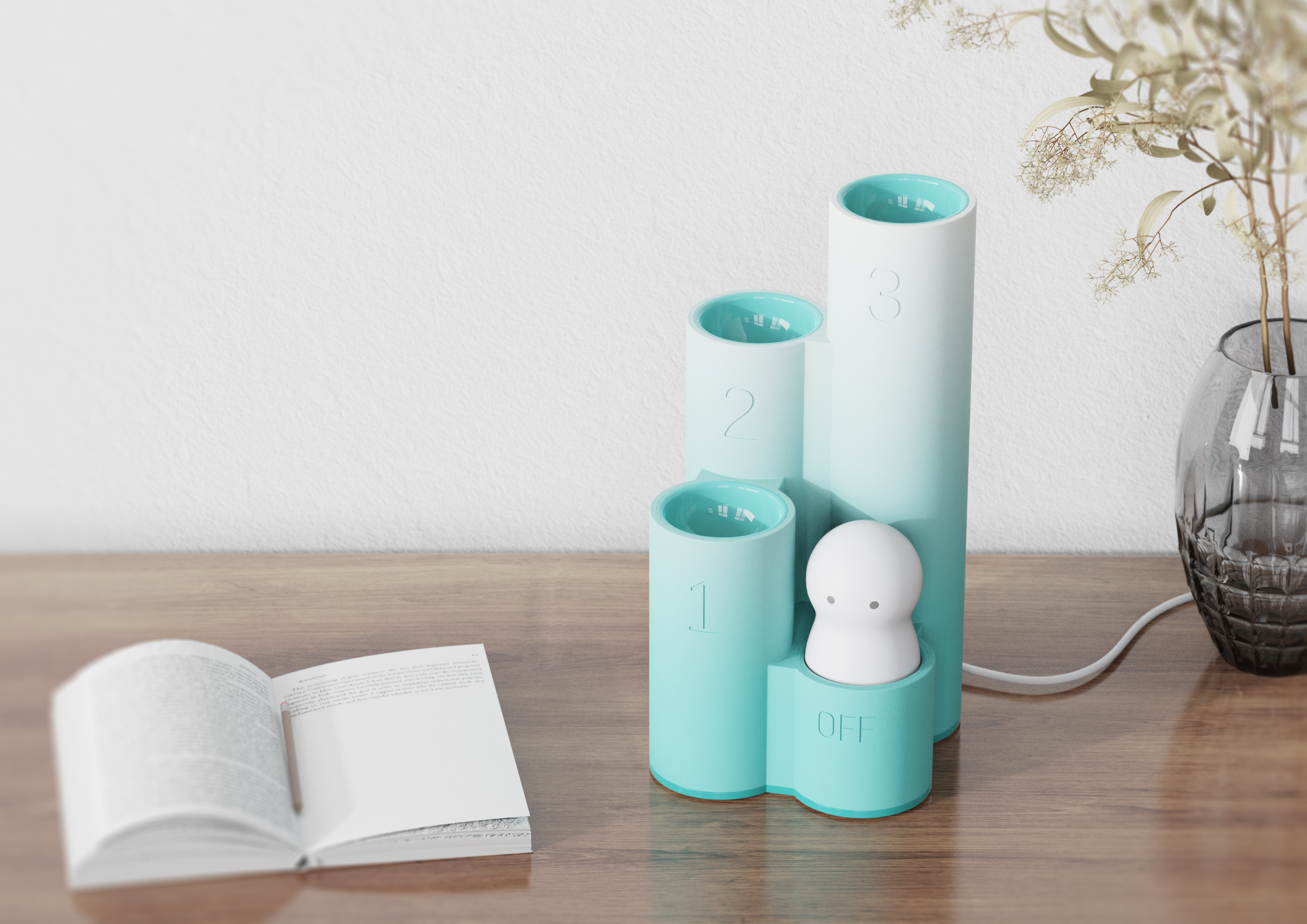 Fantasy elves night light, guardian of the night，spirit，Night light，Desk lamp，Gear，Creative switch，