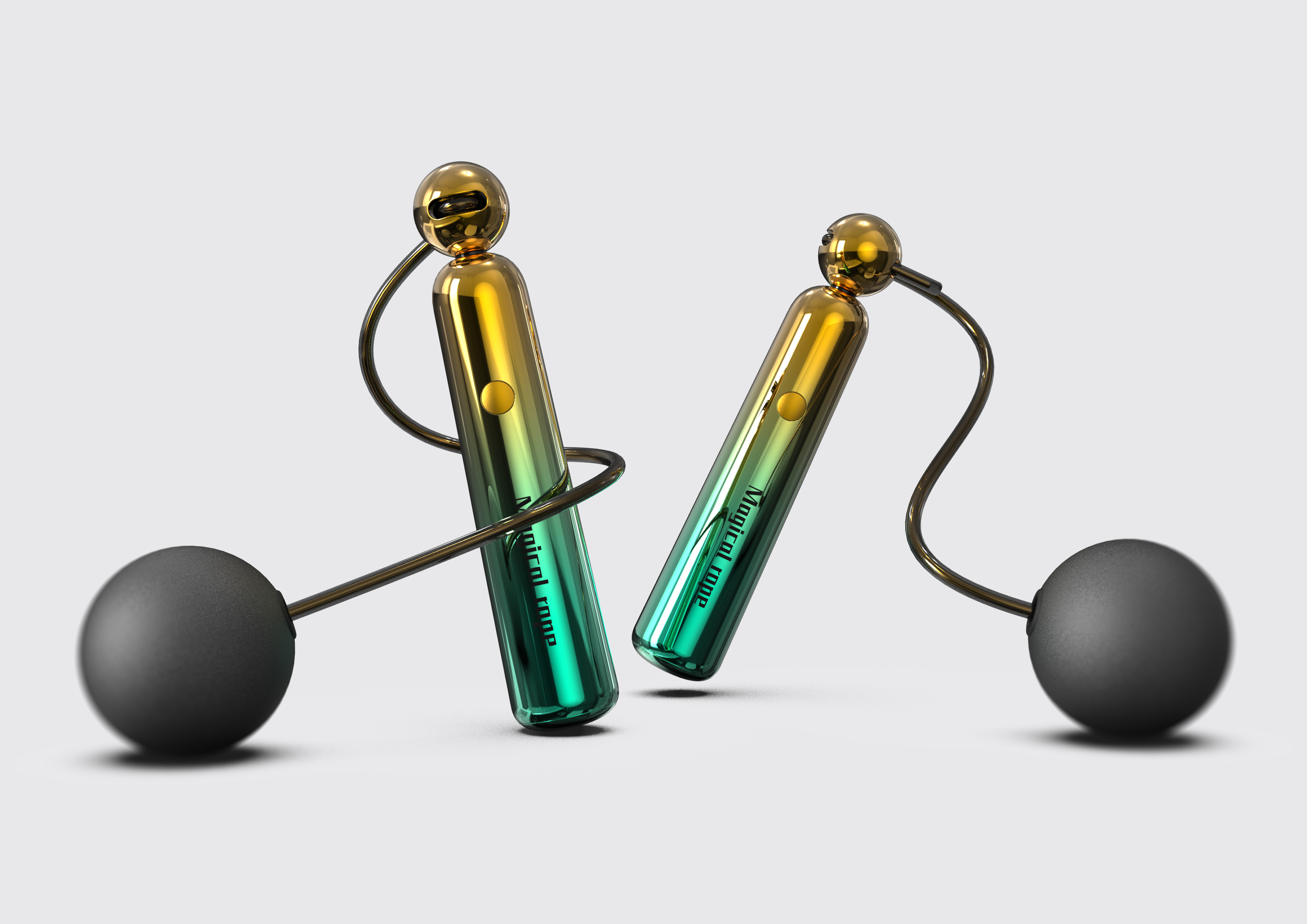 Cool luminous magic rope skipping, let the movement become a visual feast，Rope skipping products，Sports equipment，LED lamp beads，Magic pattern，hold，