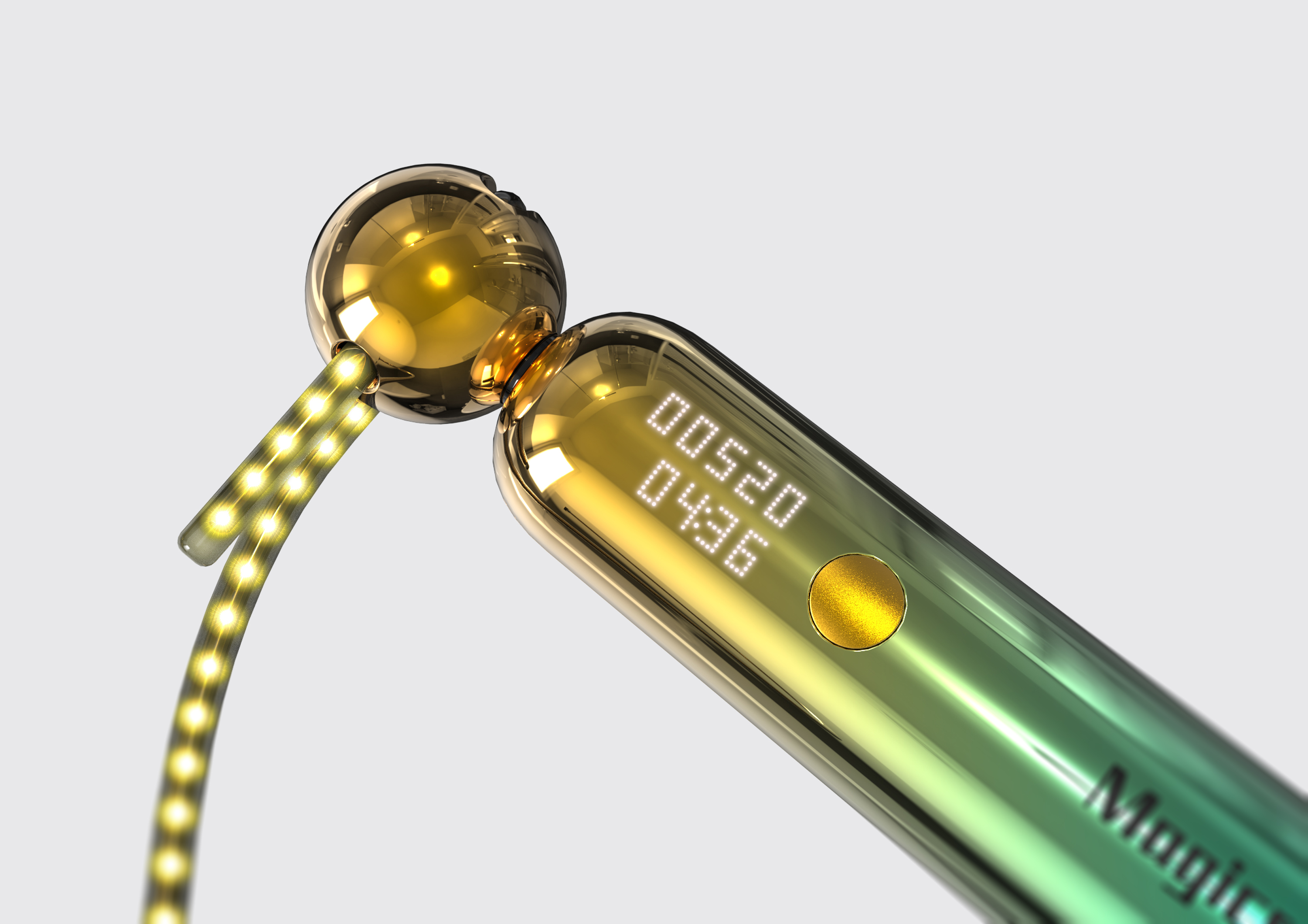 Cool luminous magic rope skipping, let the movement become a visual feast，Rope skipping products，Sports equipment，LED lamp beads，Magic pattern，hold，