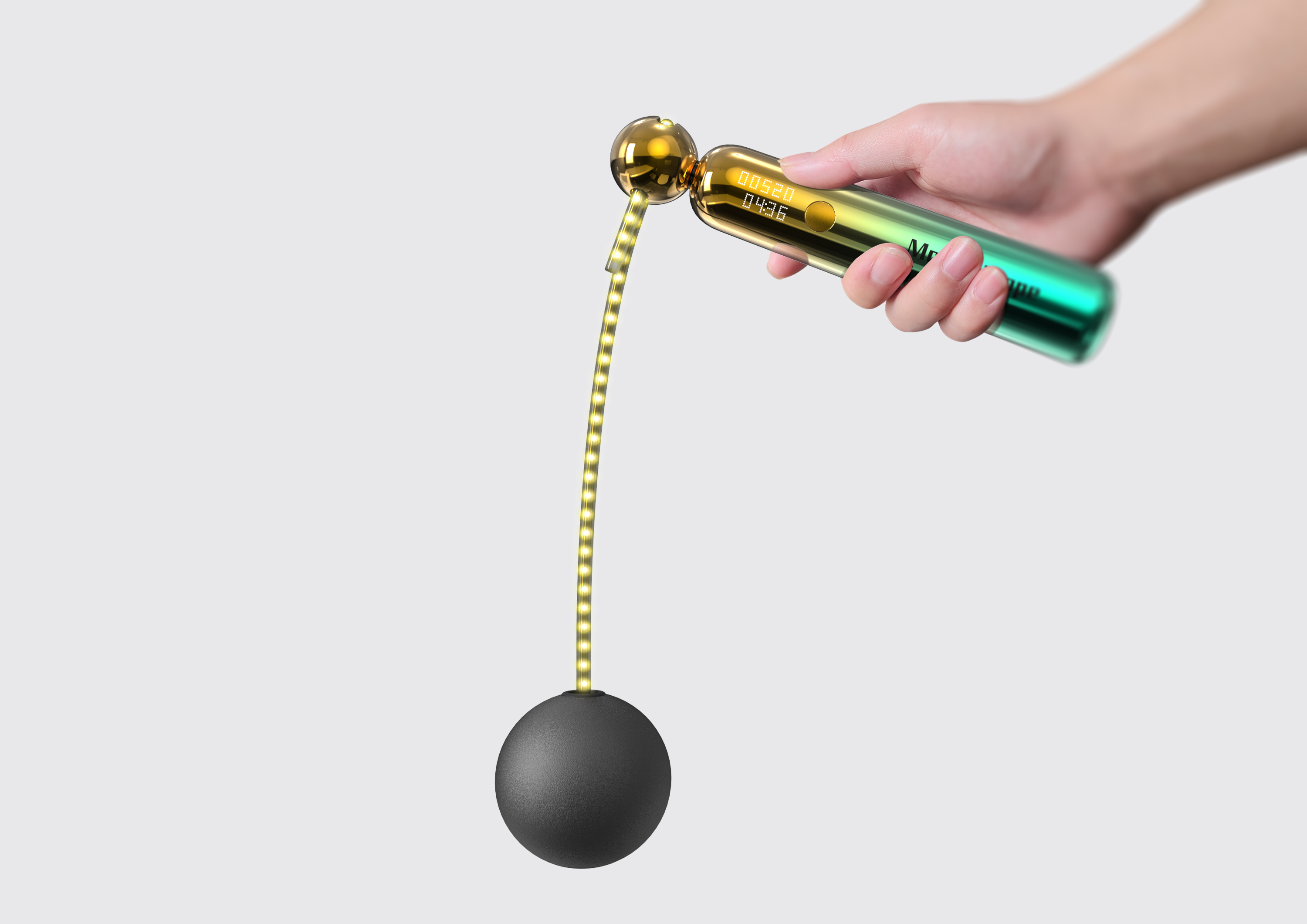 Cool luminous magic rope skipping, let the movement become a visual feast，Rope skipping products，Sports equipment，LED lamp beads，Magic pattern，hold，