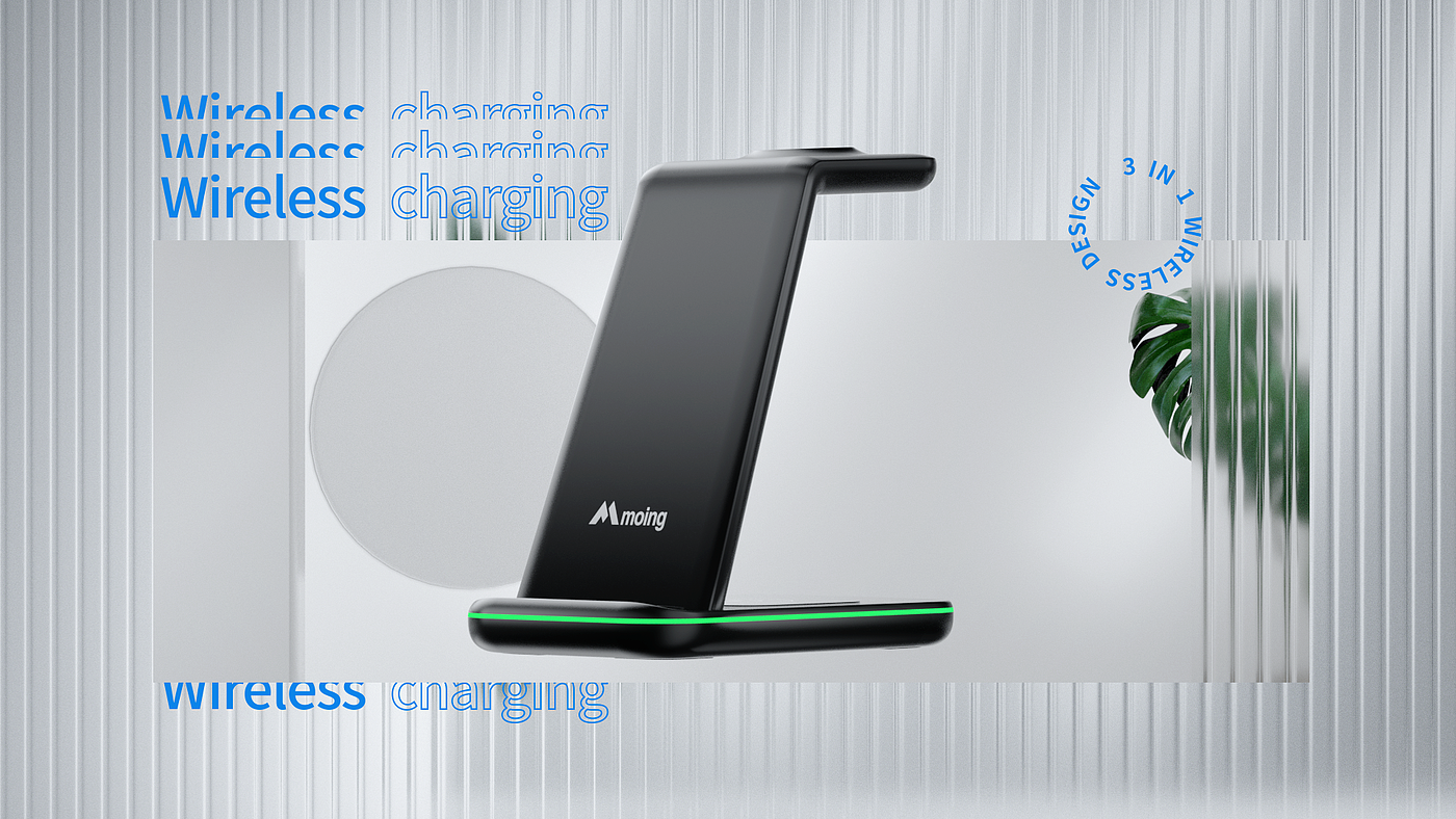 Wireless charging，Product video，CG video，dynamic design ，