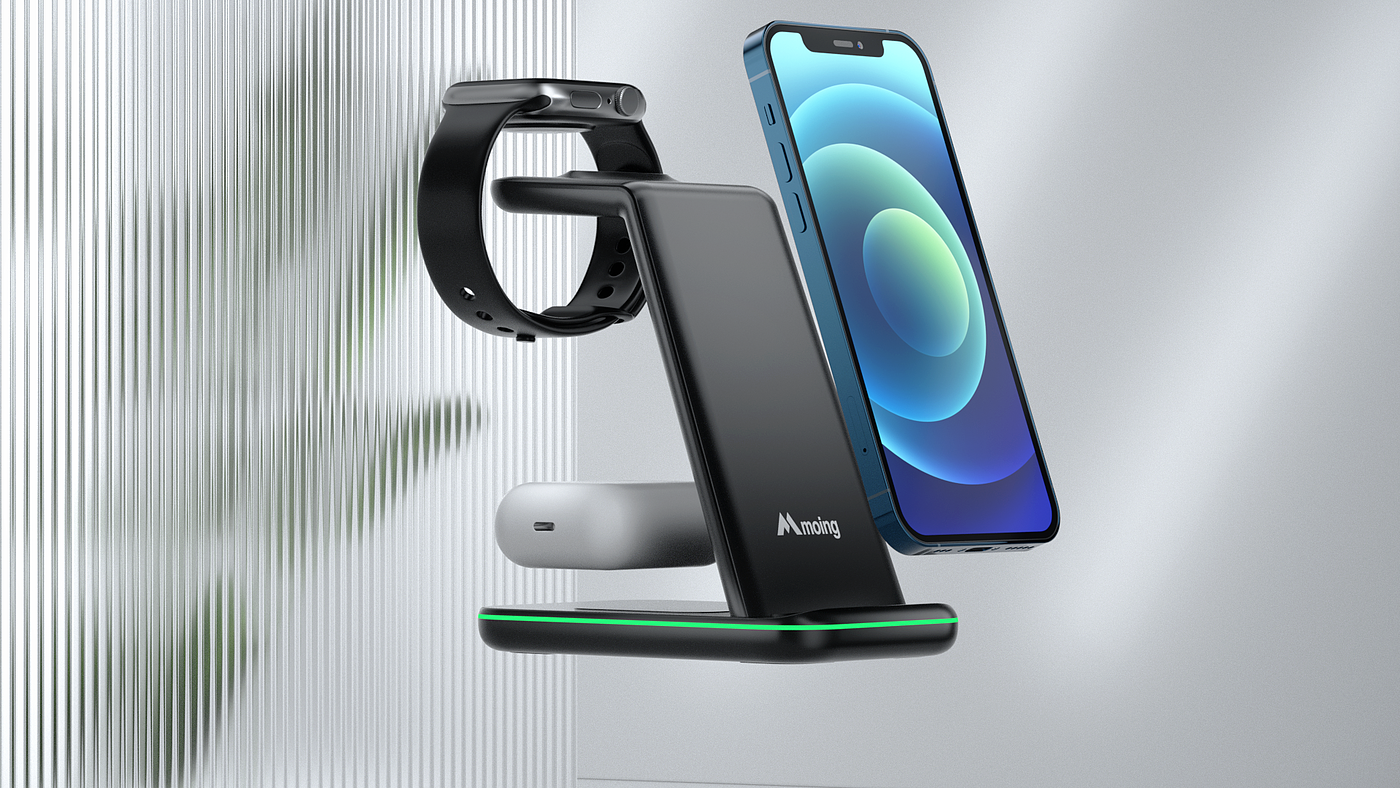 Wireless charging，Product video，CG video，dynamic design ，