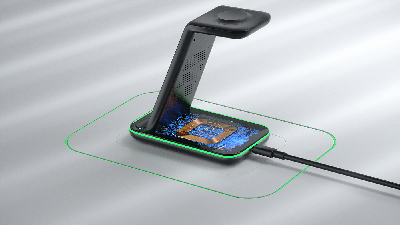 Wireless charging，Product video，CG video，dynamic design ，