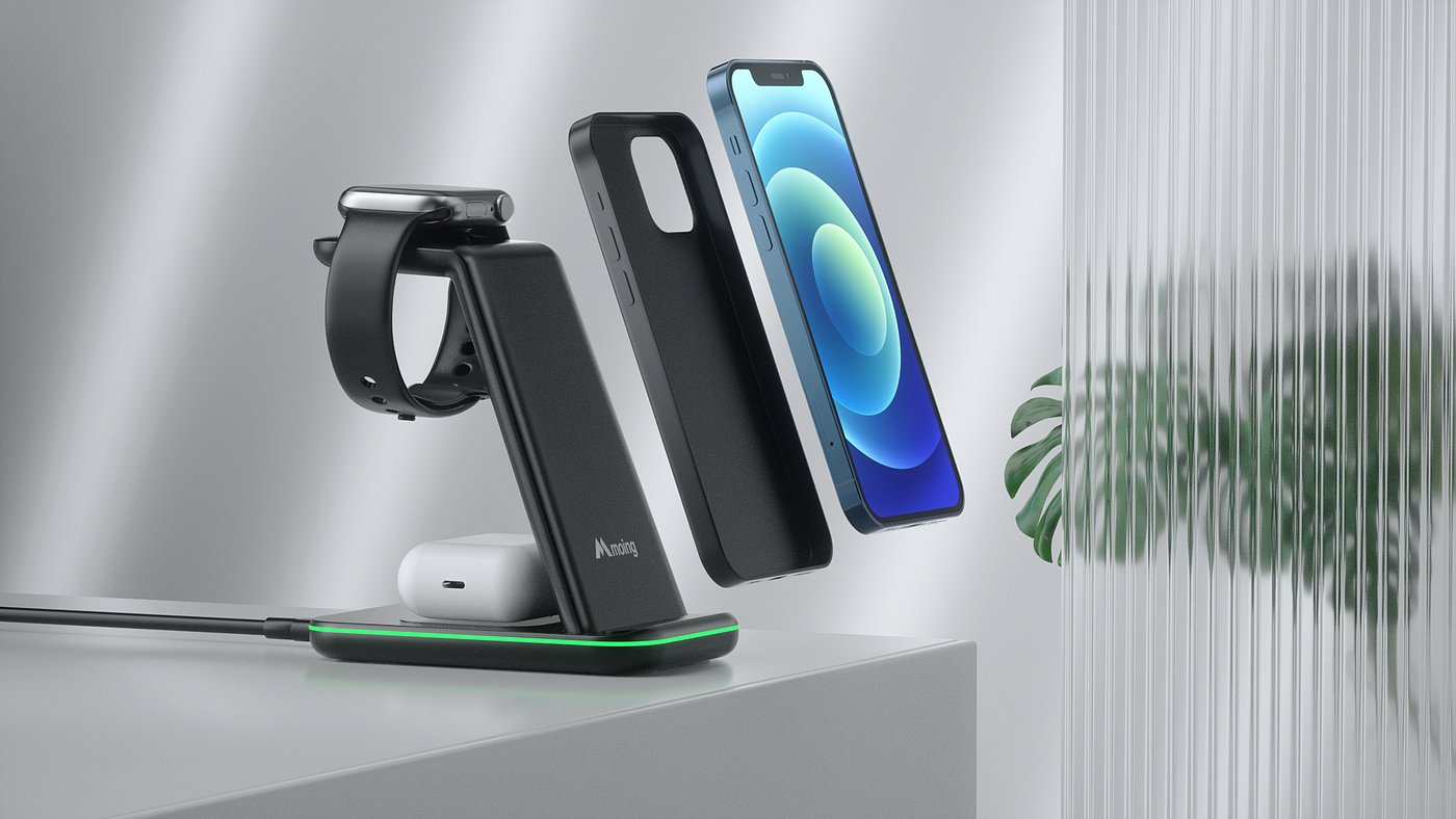 Wireless charging，Product video，CG video，dynamic design ，