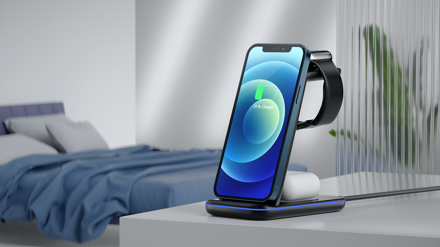 Wireless charging，Product video，CG video，dynamic design ，