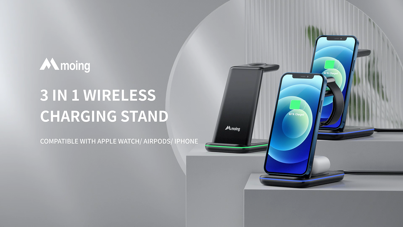 Wireless charging，Product video，CG video，dynamic design ，