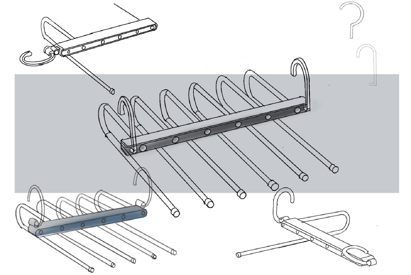Trouser Rack Storage，Mass production，