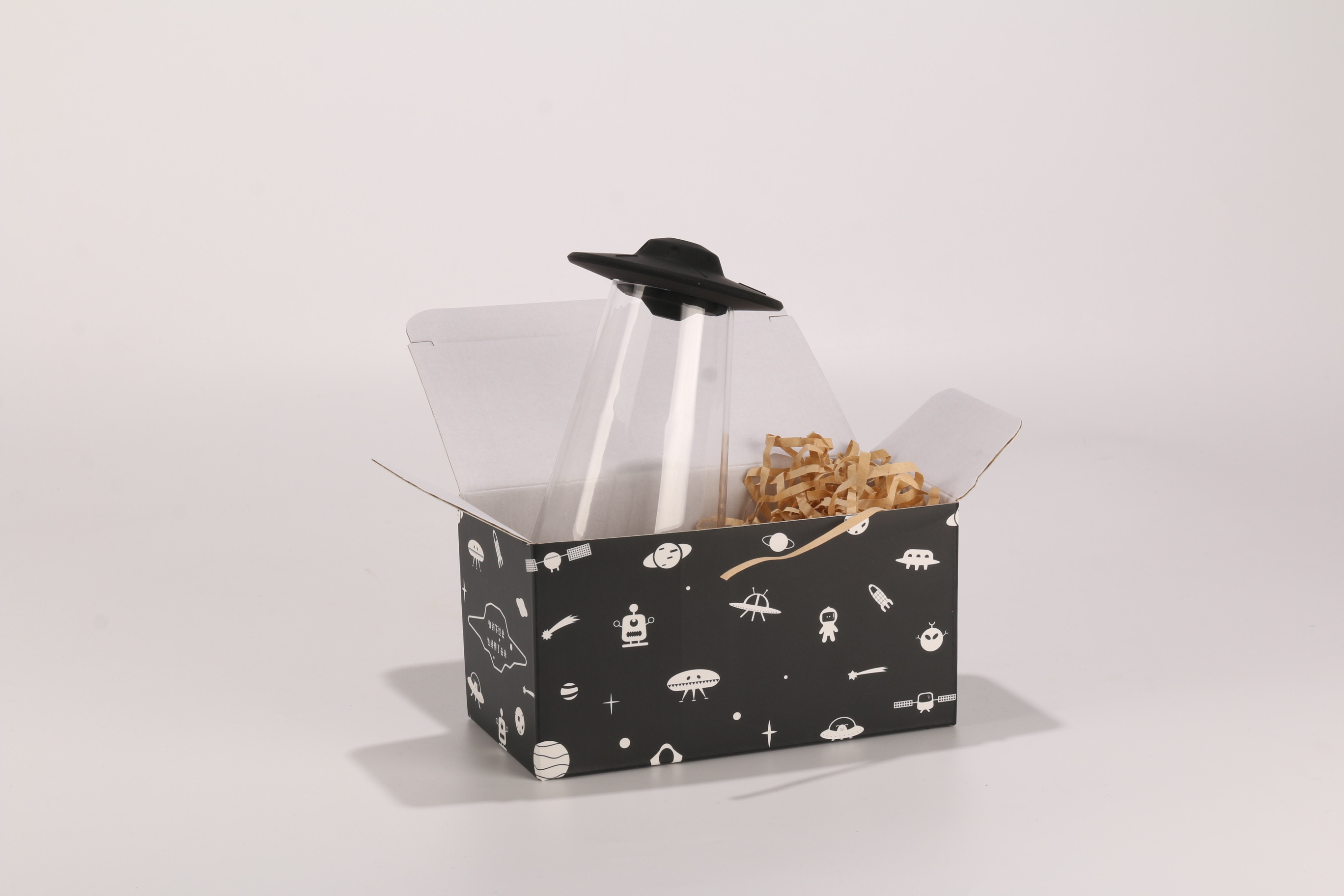 IKEA style，Sense of science and technology，alien，Seasoning jar，ufo，space flight，Glass，