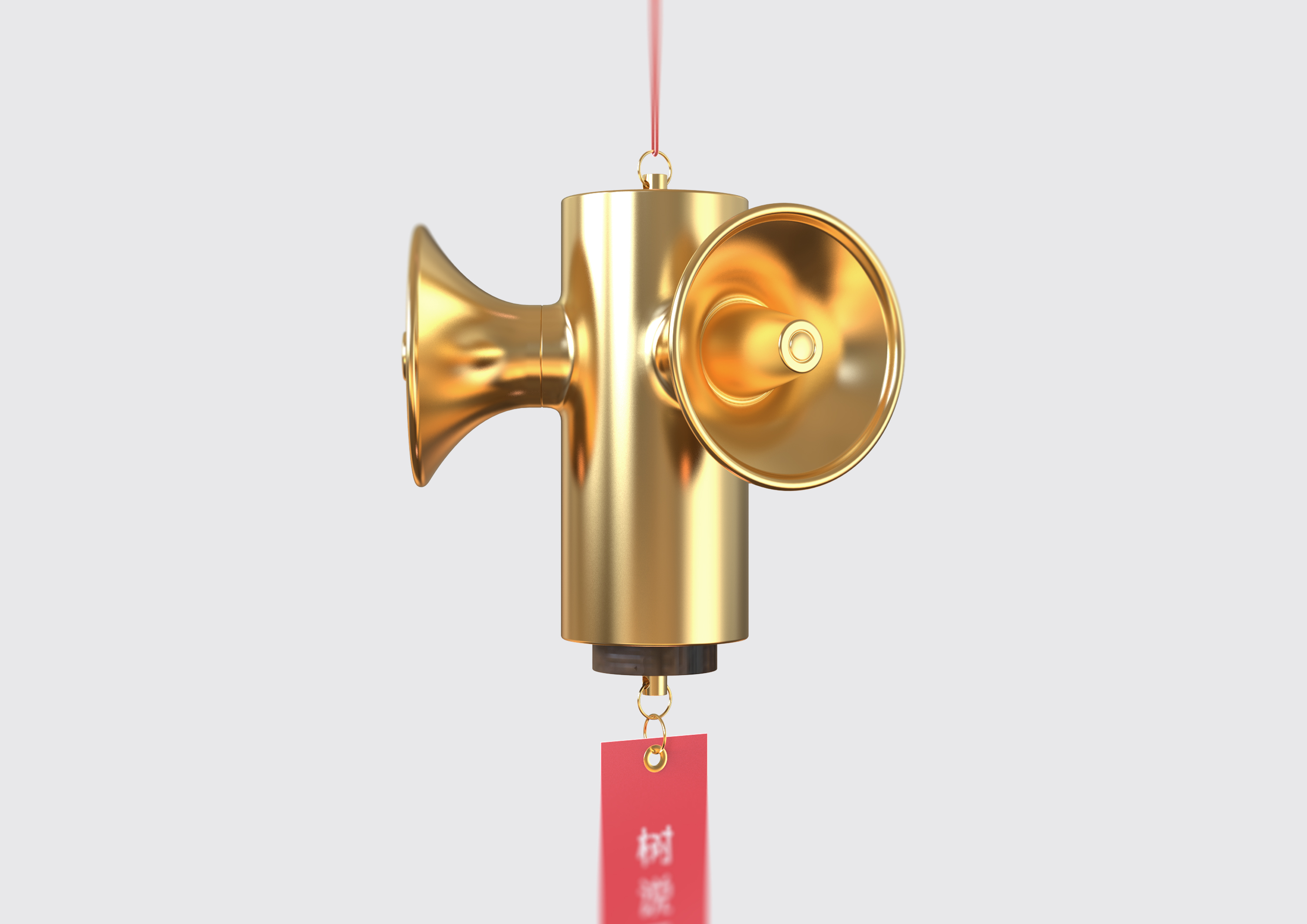 Irresistible voice charm, the tree to convey the summer heart，Wind chime，Emotional interaction，summer，Big tree，sun，wind，