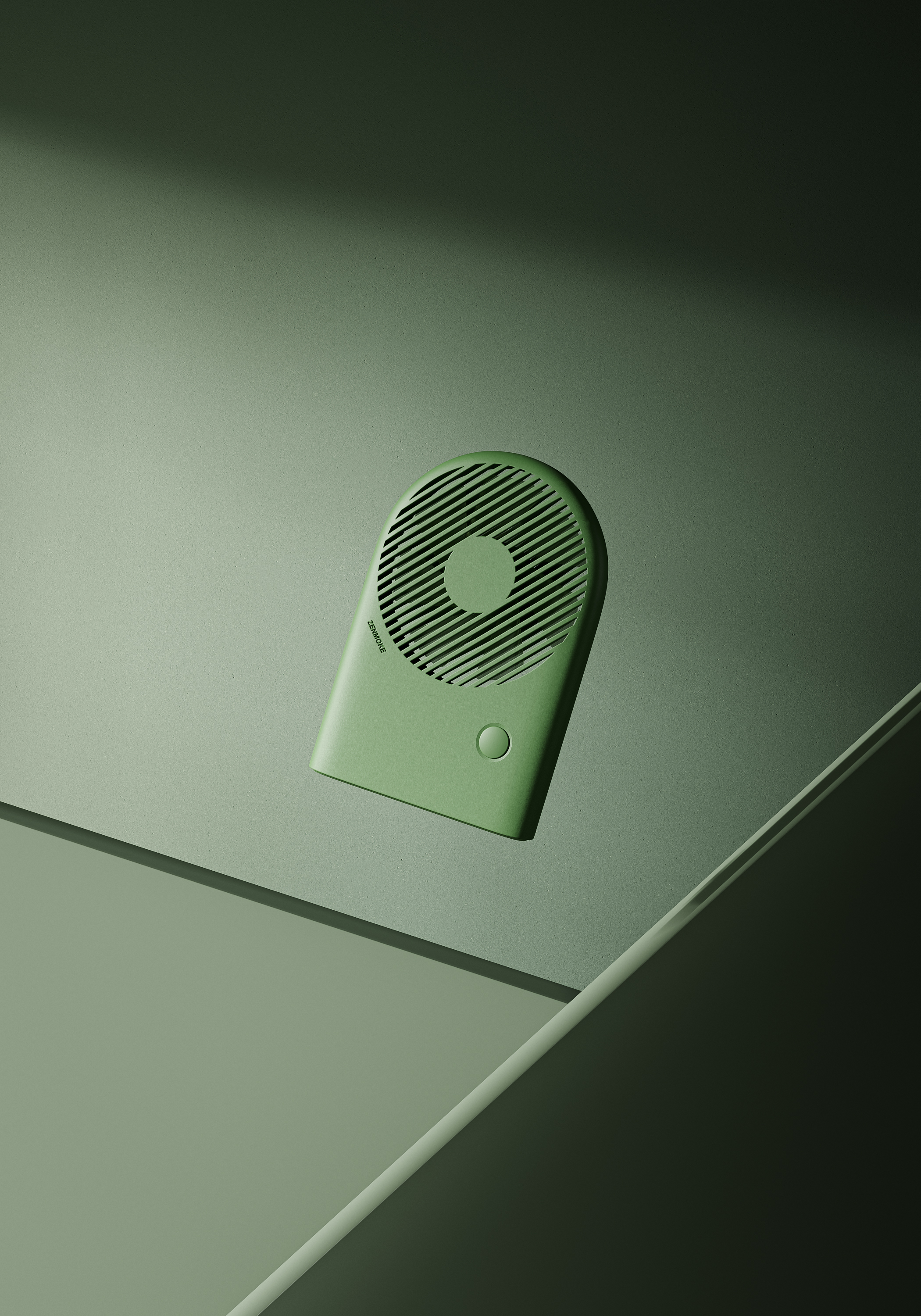ZENMOKE，industrial design，product design，articles for daily use，Small fan，geometry，aesthetic sense of order，Hand held small fan，