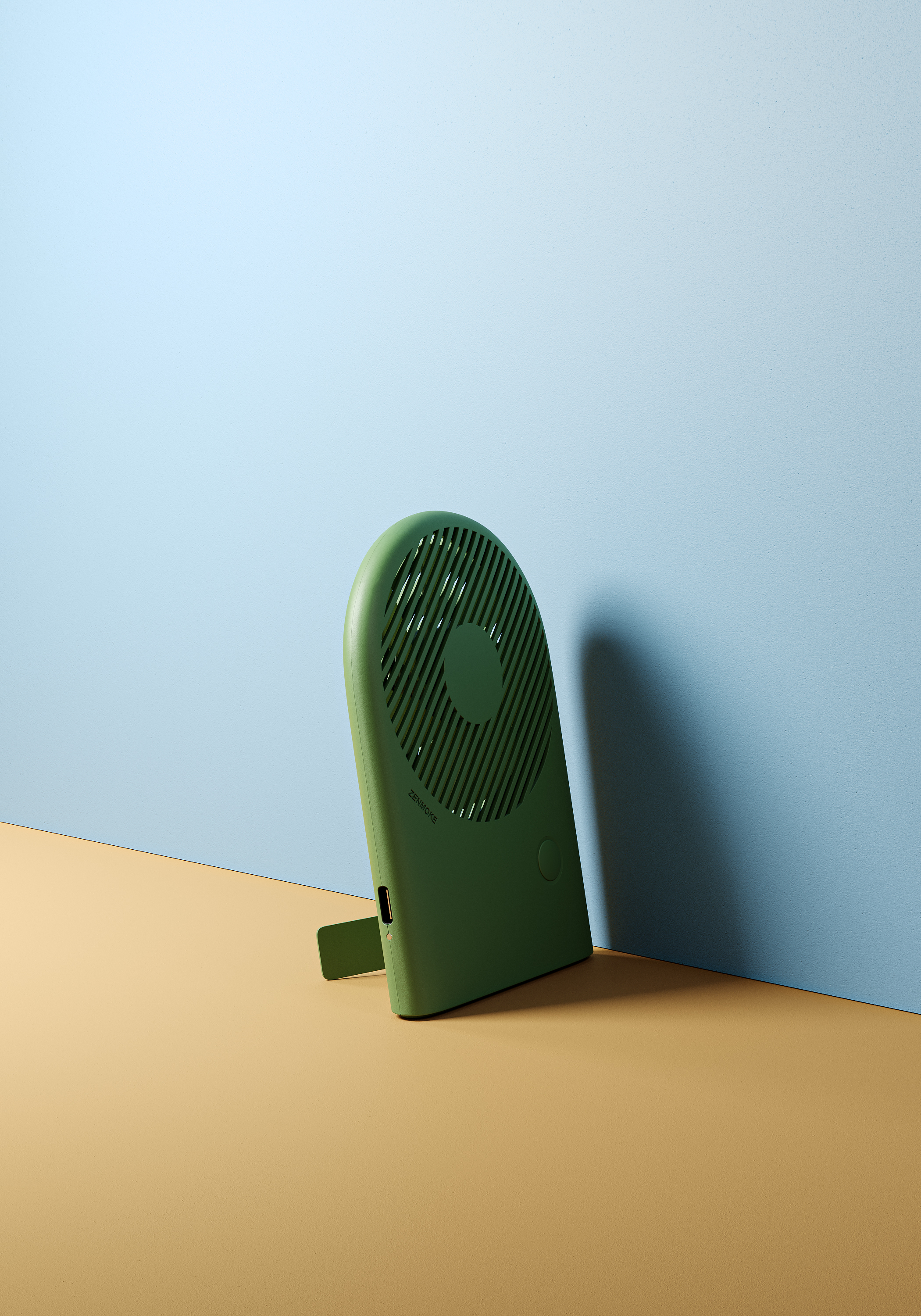 ZENMOKE，industrial design，product design，articles for daily use，Small fan，geometry，aesthetic sense of order，Hand held small fan，