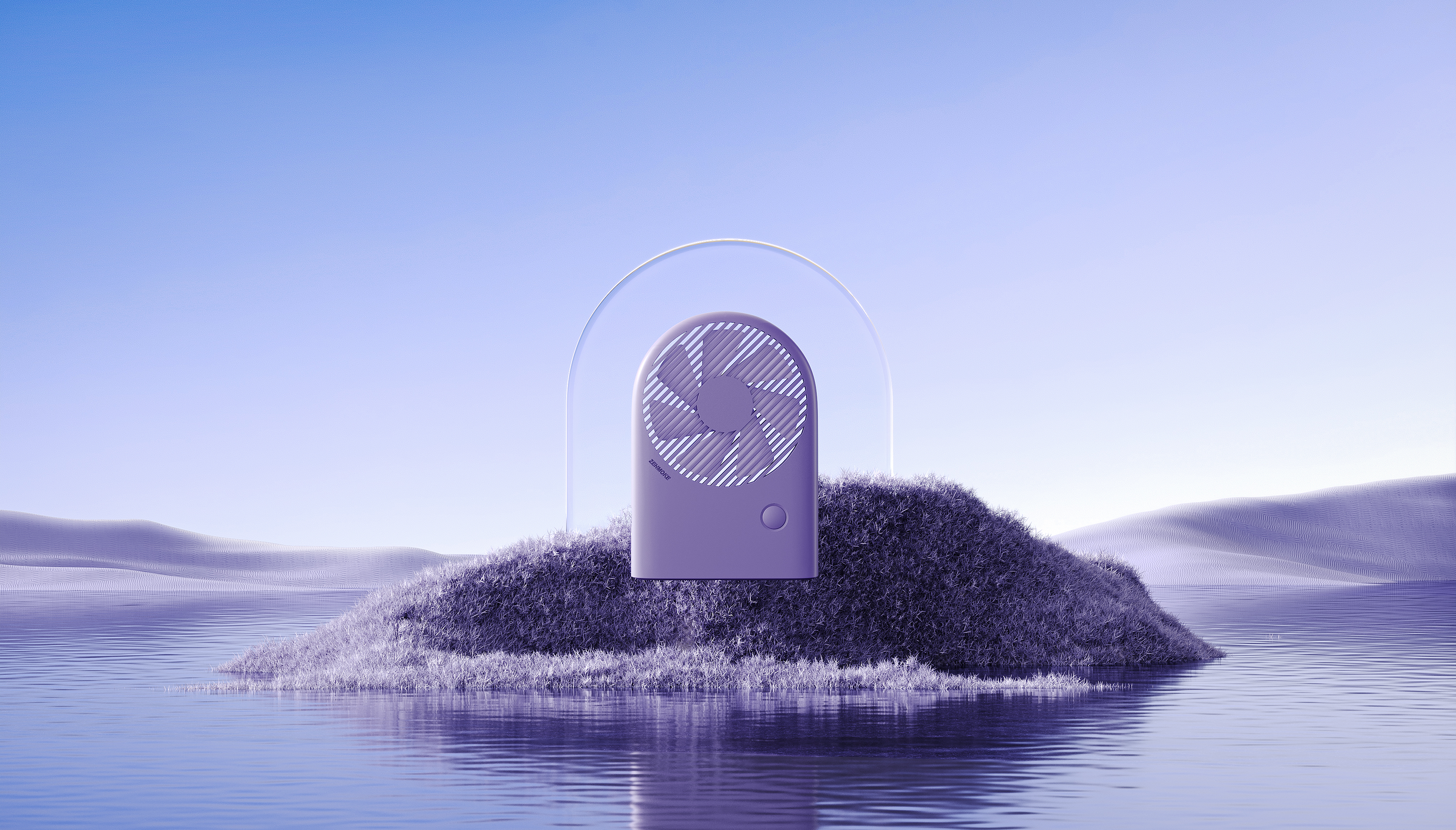 ZENMOKE，industrial design，product design，articles for daily use，Small fan，geometry，aesthetic sense of order，Hand held small fan，