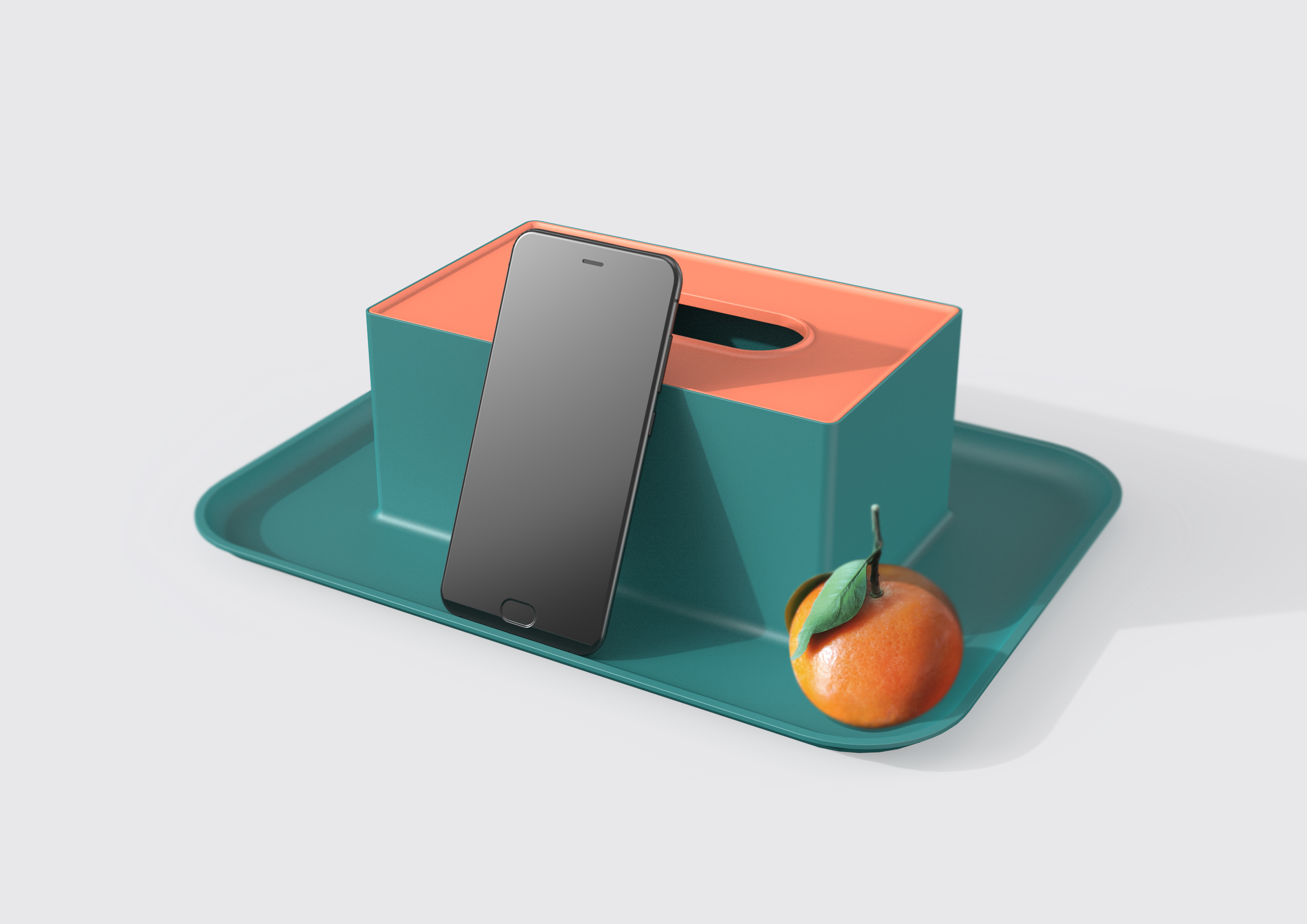 Creative bracket fruit plate! It is necessary to brush the drama, break off the orange with one hand and wipe the tears with the other.，Brush drama，Mobile phone bracket，Fruit tray，Tissue box，a mandarin orange，