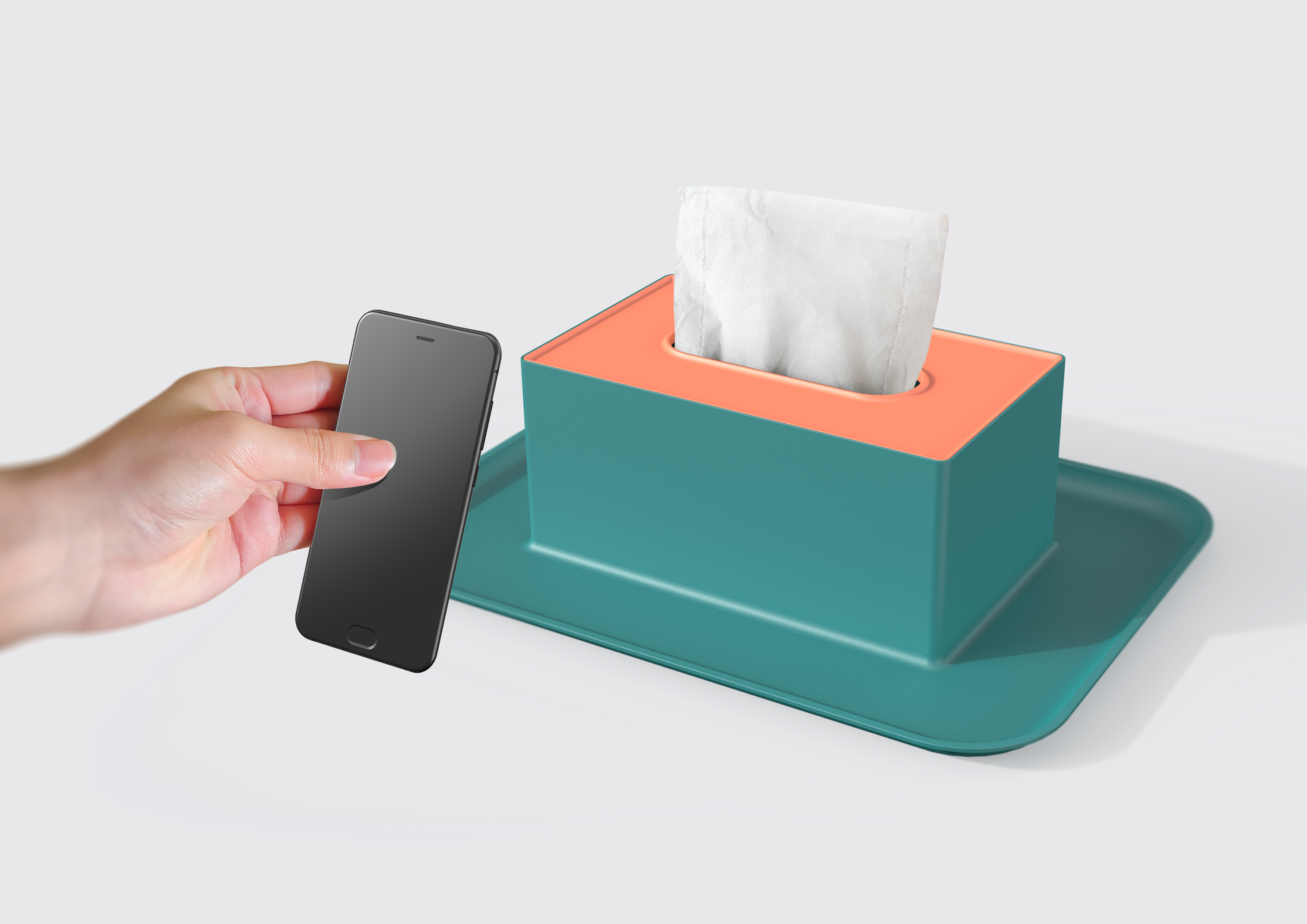 Creative bracket fruit plate! It is necessary to brush the drama, break off the orange with one hand and wipe the tears with the other.，Brush drama，Mobile phone bracket，Fruit tray，Tissue box，a mandarin orange，