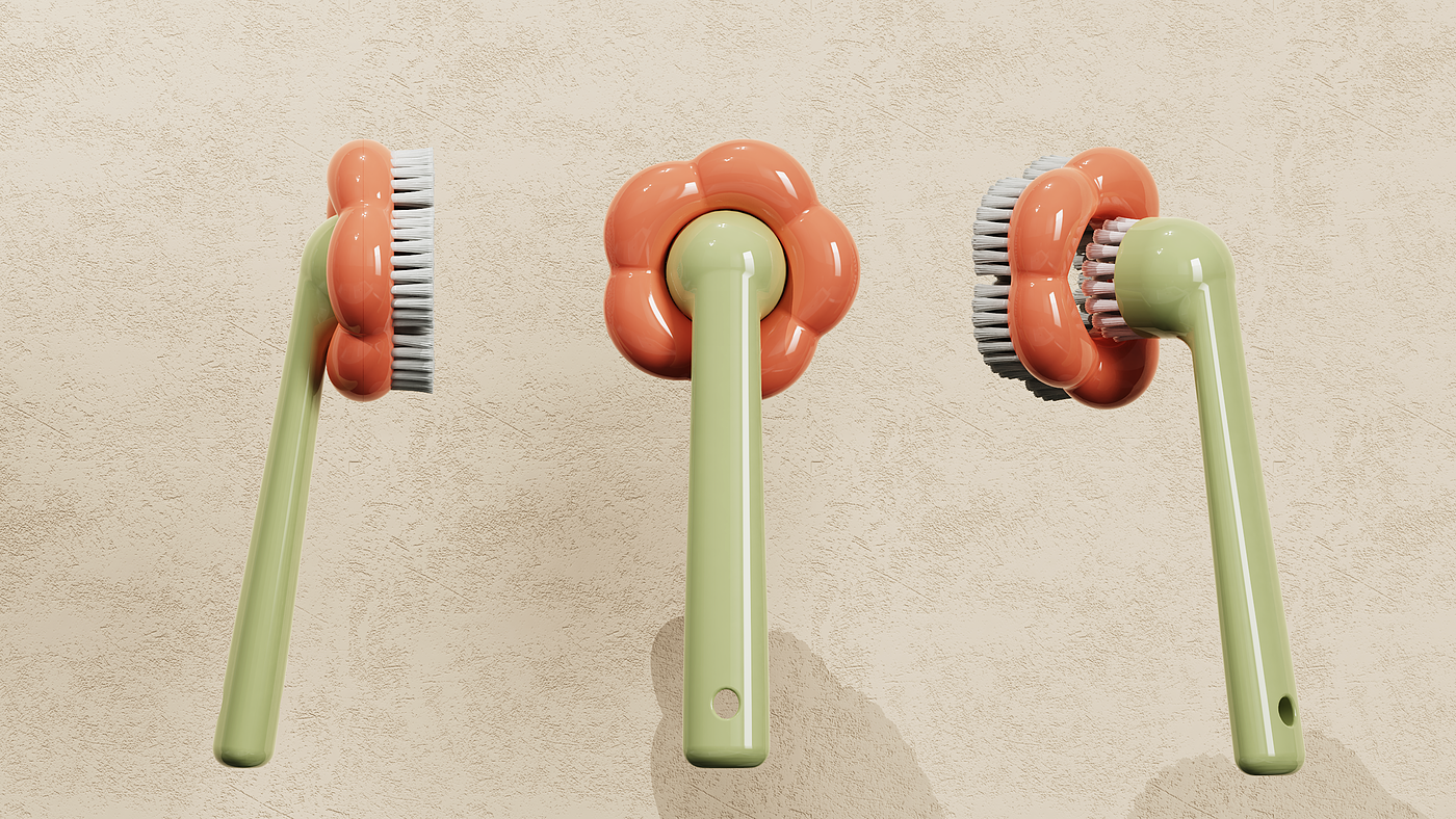 Shoe brush design，Wash pot brush，Brush design，brush，Cleaning brush，Modeling design，product design，Commodity Design，
