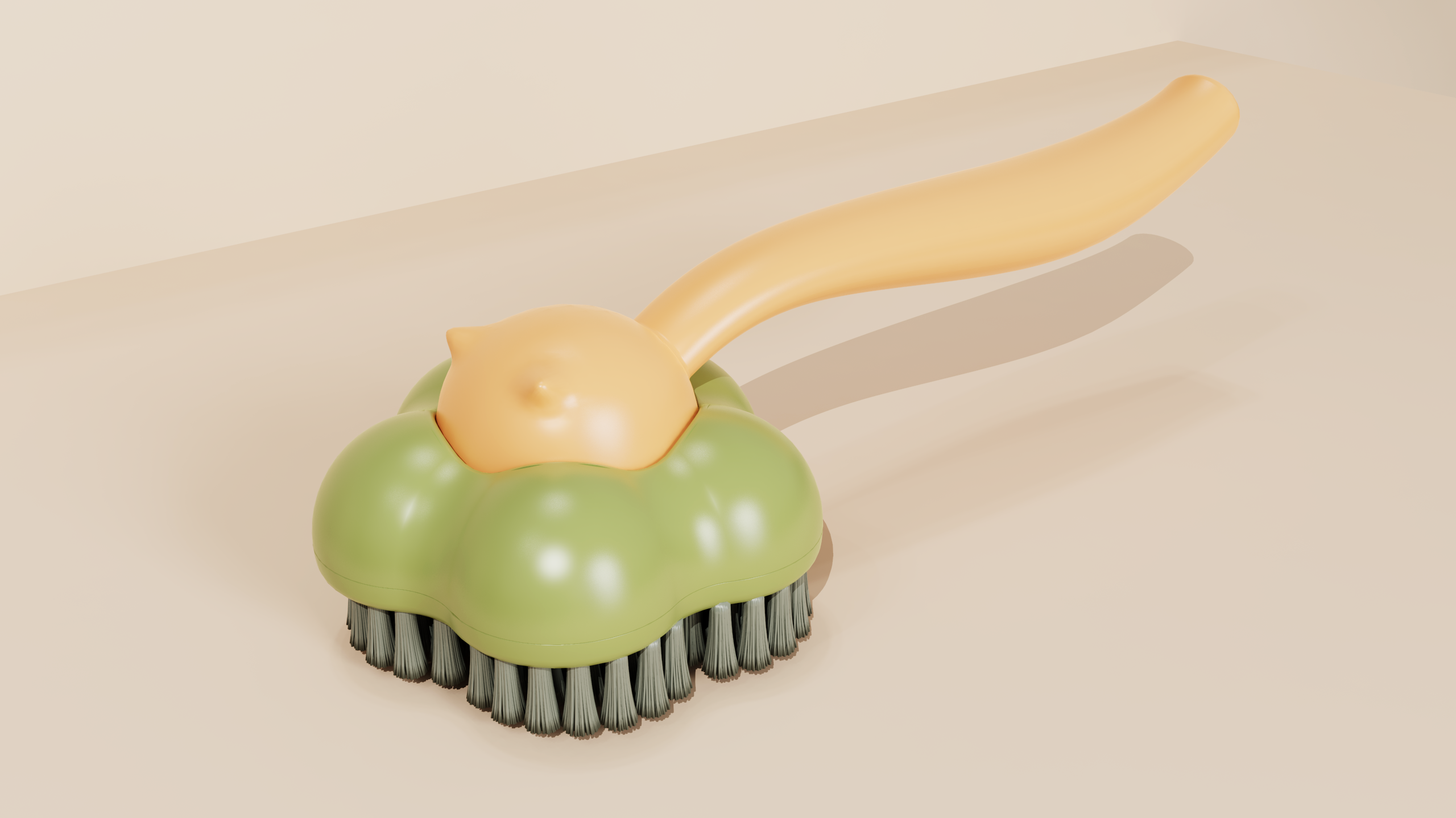 Shoe brush design，Wash pot brush，Brush design，brush，Cleaning brush，Modeling design，product design，Commodity Design，