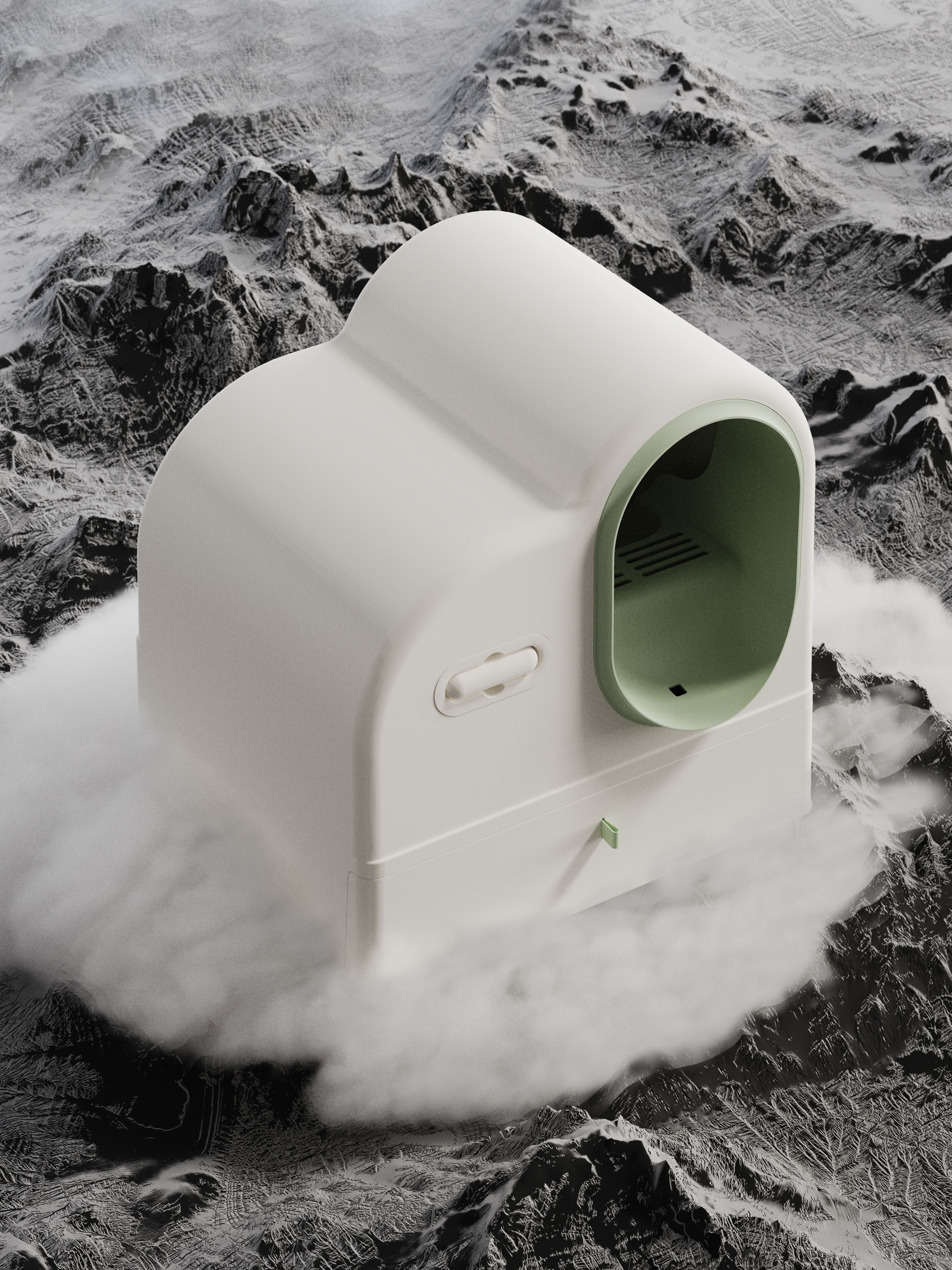 Pet Supplies & Pet，Litter Basin，Pet design，product design，industrial design，cat，Minimalist design ，owlsdesign，