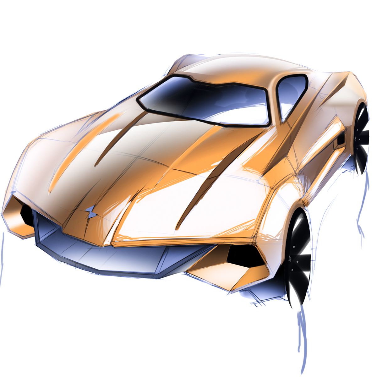sketch，Automatic design，automobile，