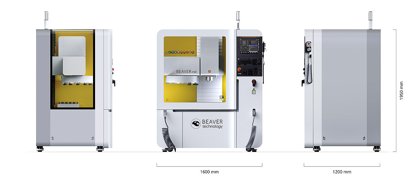 Beaver MILL，product design，processing machine tool，Appearance design，Technology design，