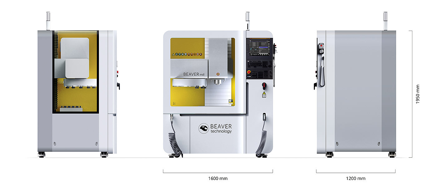 Beaver MILL，产品设计，加工机床，外观设计，科技设计，