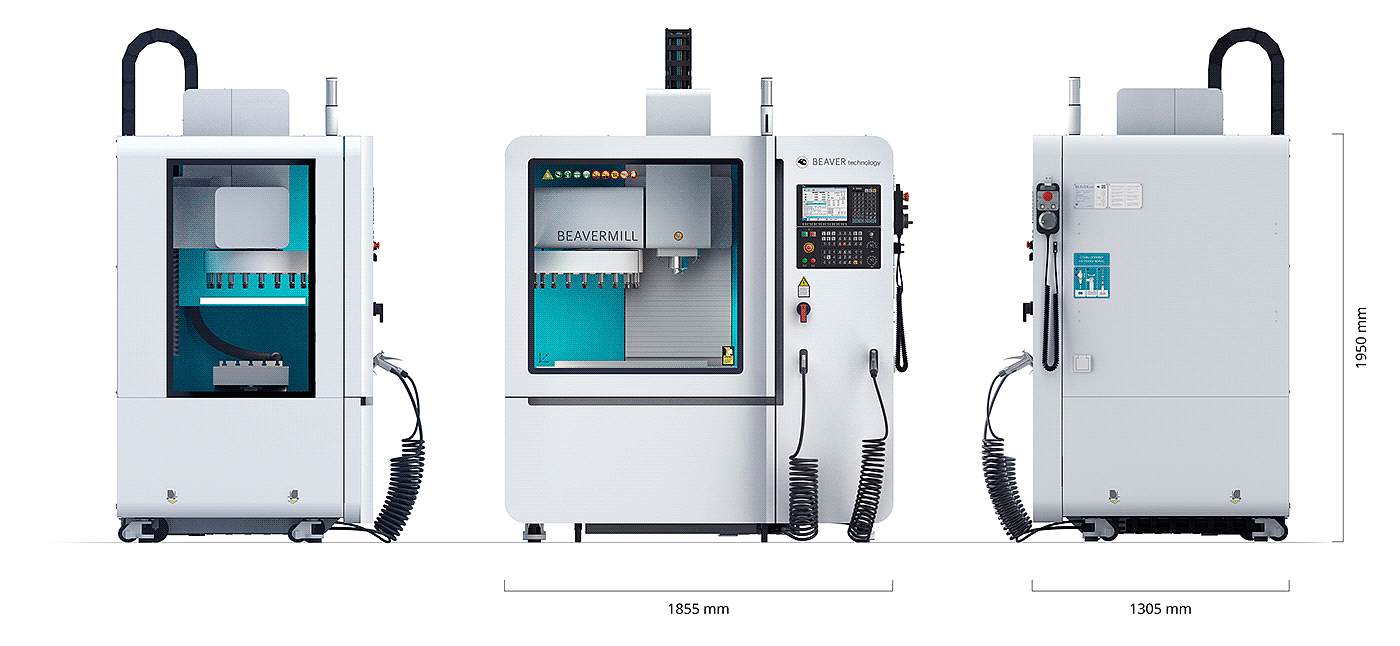Beaver MILL，产品设计，加工机床，外观设计，科技设计，