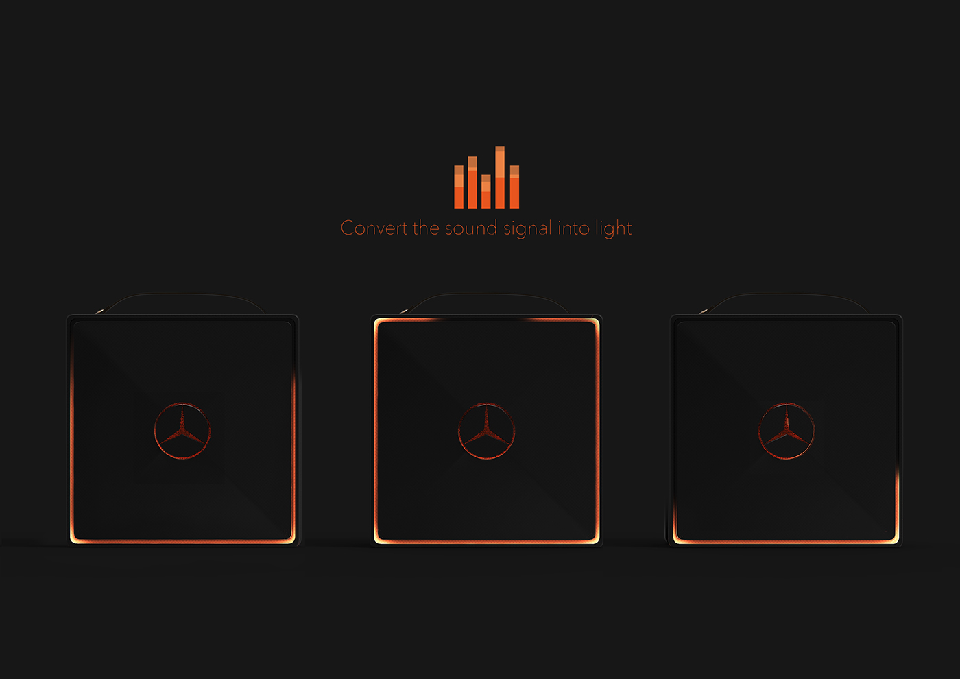 Mercedes Benz，speaker，headset，product design，