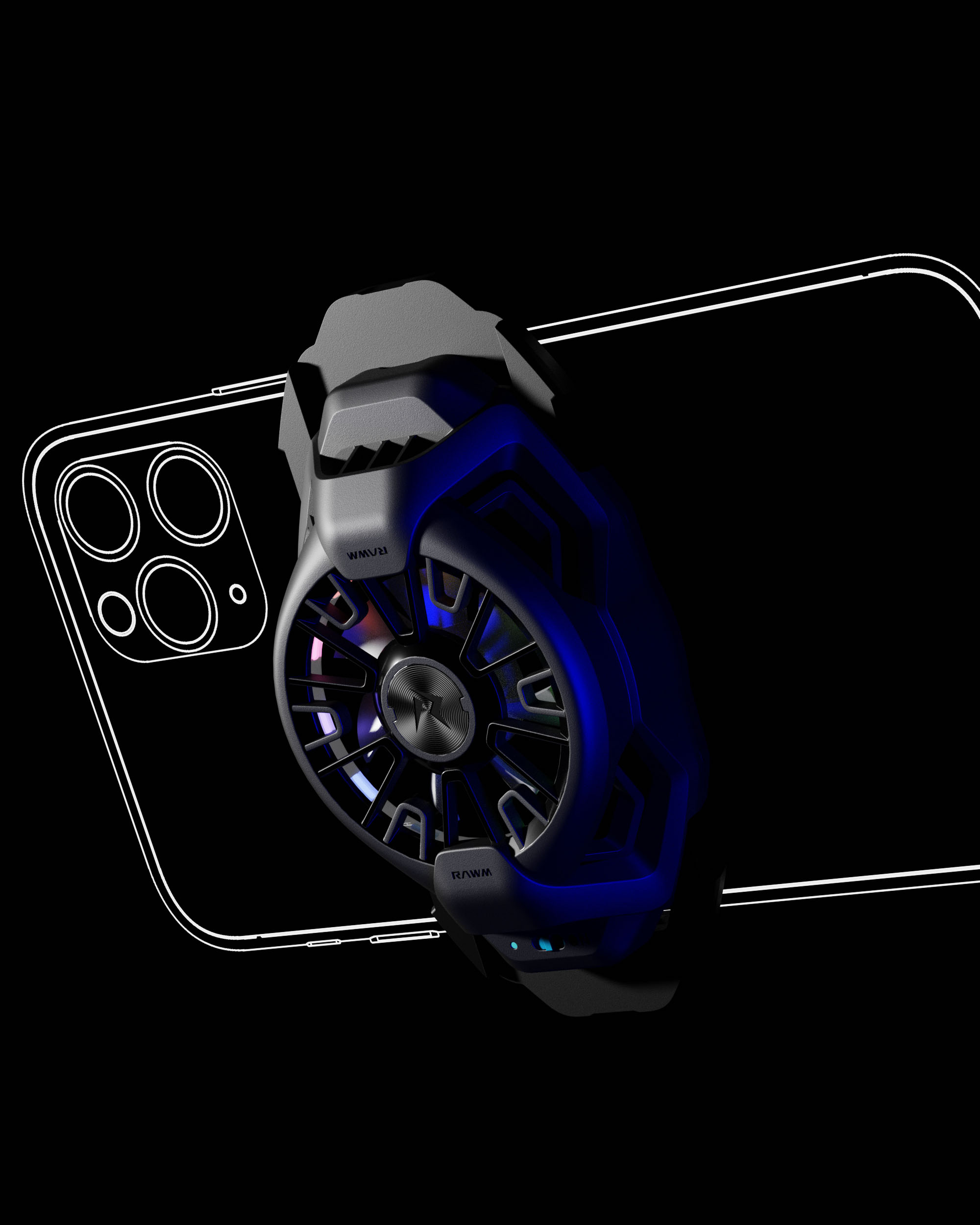 Creative mobile phone，product design，Mobile phone fan，Mobile Games，Game handle，