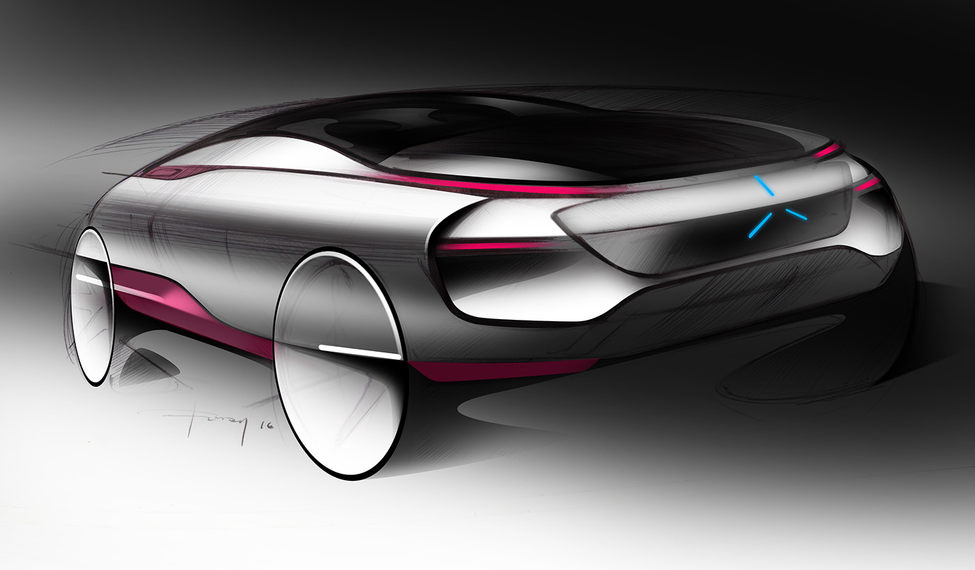 Hand drawn，automobile，motion，outdoors，Ubee ，