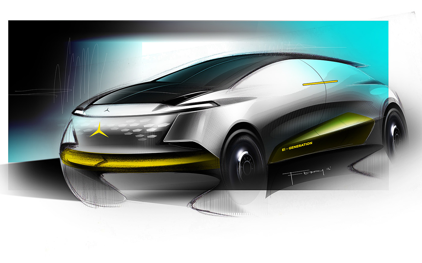 Hand drawn，automobile，motion，outdoors，Ubee ，