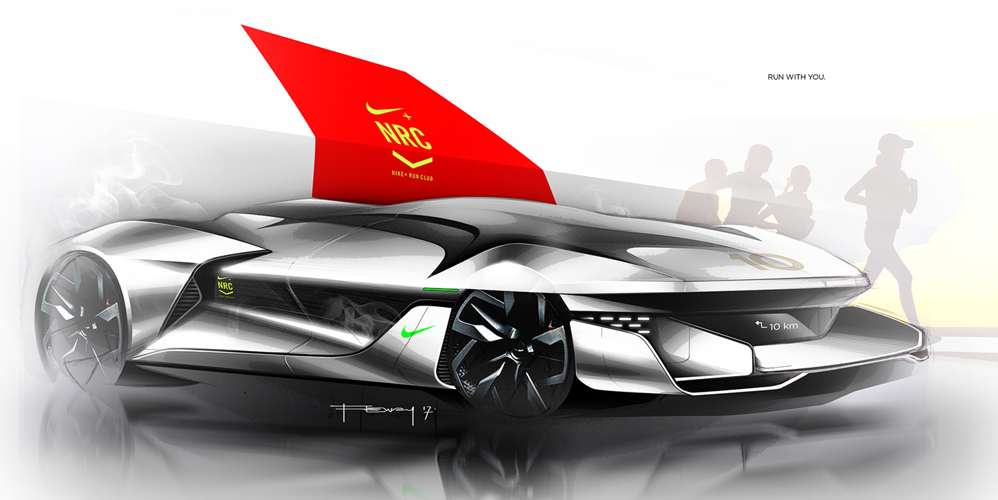 Hand drawn，automobile，painting，Ubee ，outdoors，