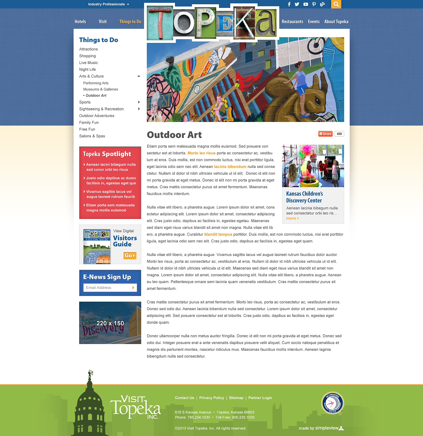 Topaka Visit Topeka Website - 普象网