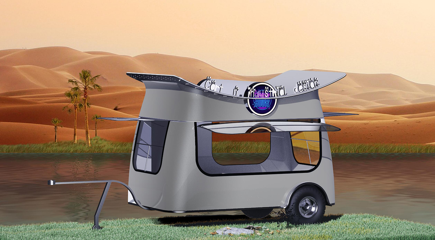 dining car，Desert oasis，product design，Atmosphere sense，UG，keyshot，