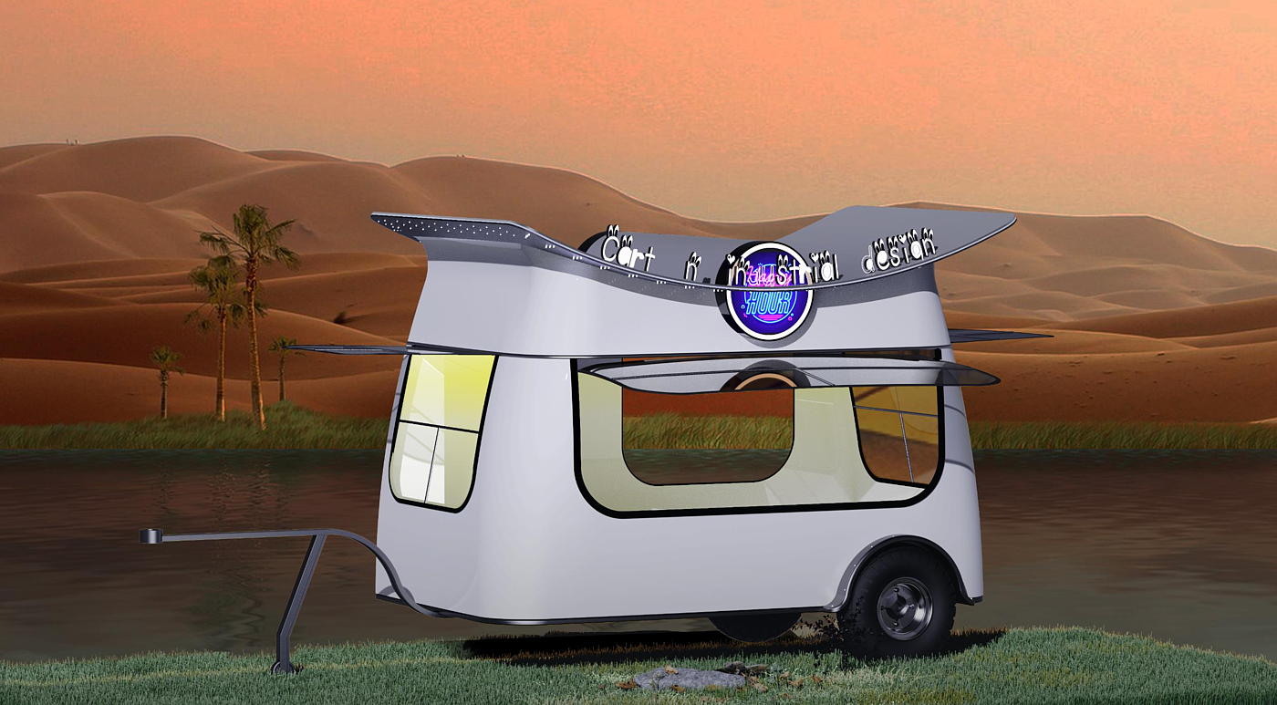 dining car，Desert oasis，product design，Atmosphere sense，UG，keyshot，