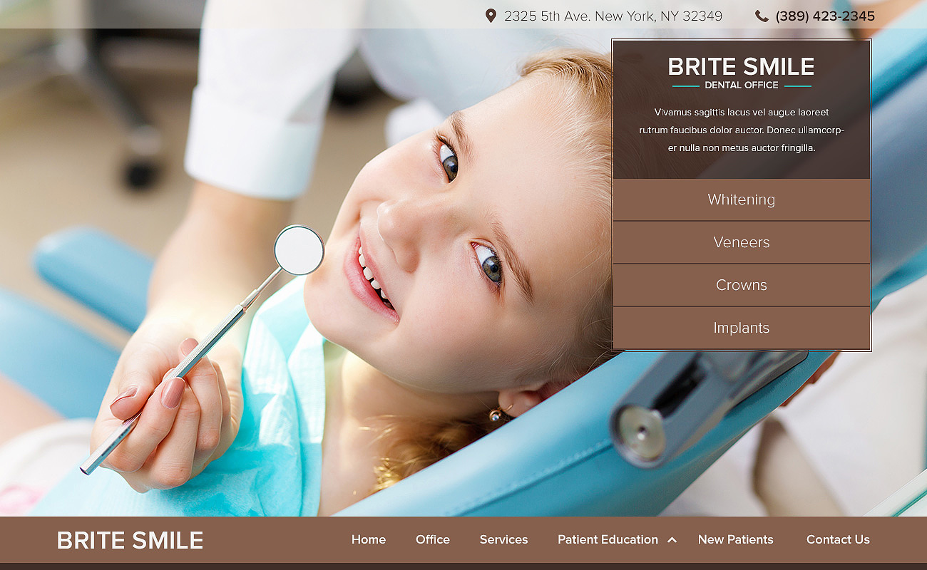 Brite Smile Dental Template 普象网