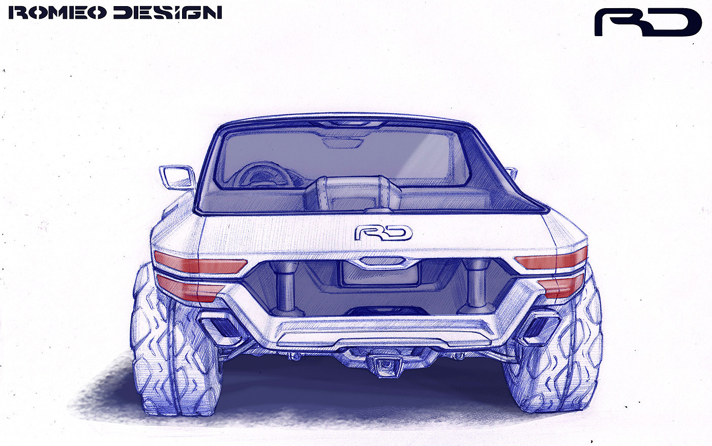 Pickup，Hand drawn car，Pickup hand drawn，