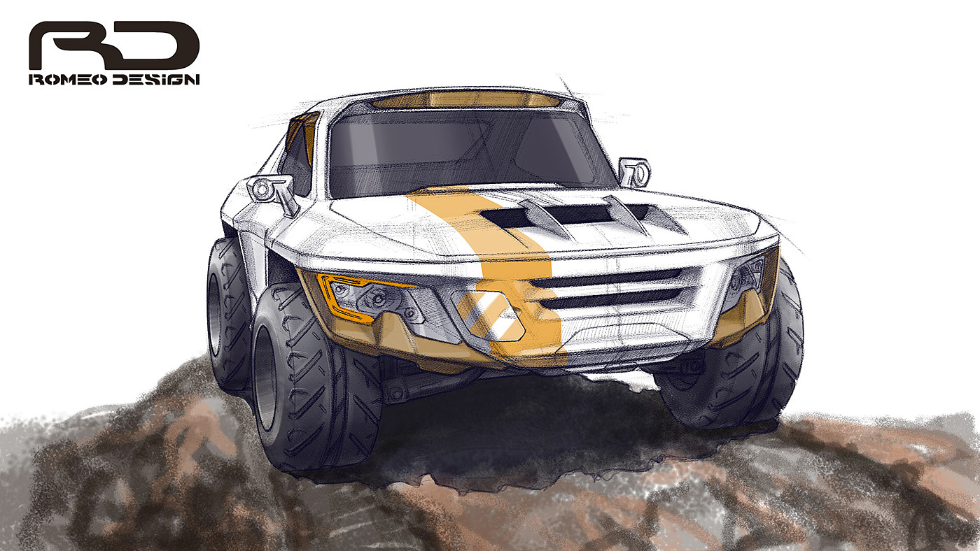 Pickup，Hand drawn car，Pickup hand drawn，