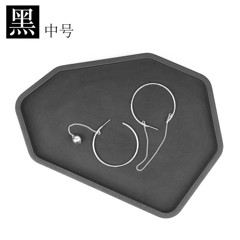 The other side，Fair faced concrete tray，Cement tray，Nordic style，Ins home decoration，