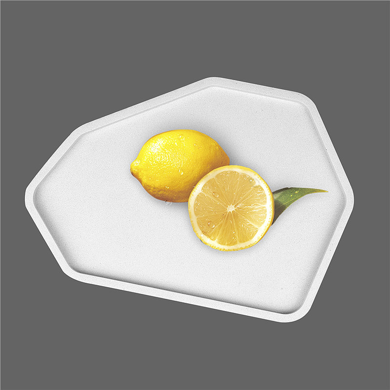 The other side，Fair faced concrete tray，Cement tray，Nordic style，Ins home decoration，