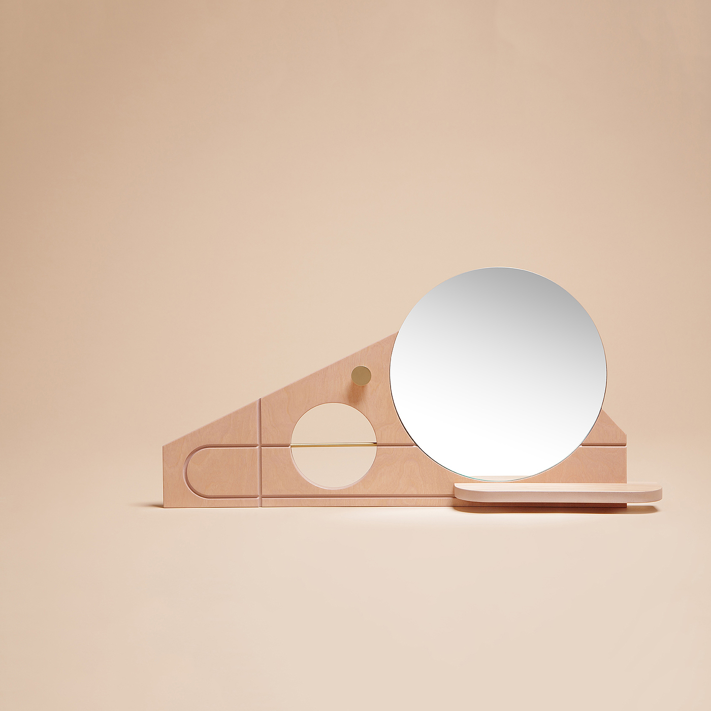 mirror，geometry，wood，knob，Shelf，