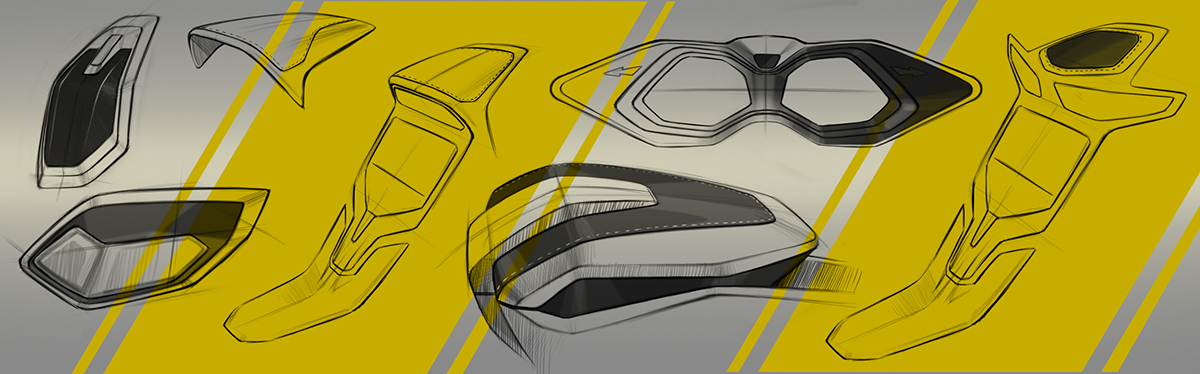 automobile，Interior decoration，city，hatchback ，Hand drawn，