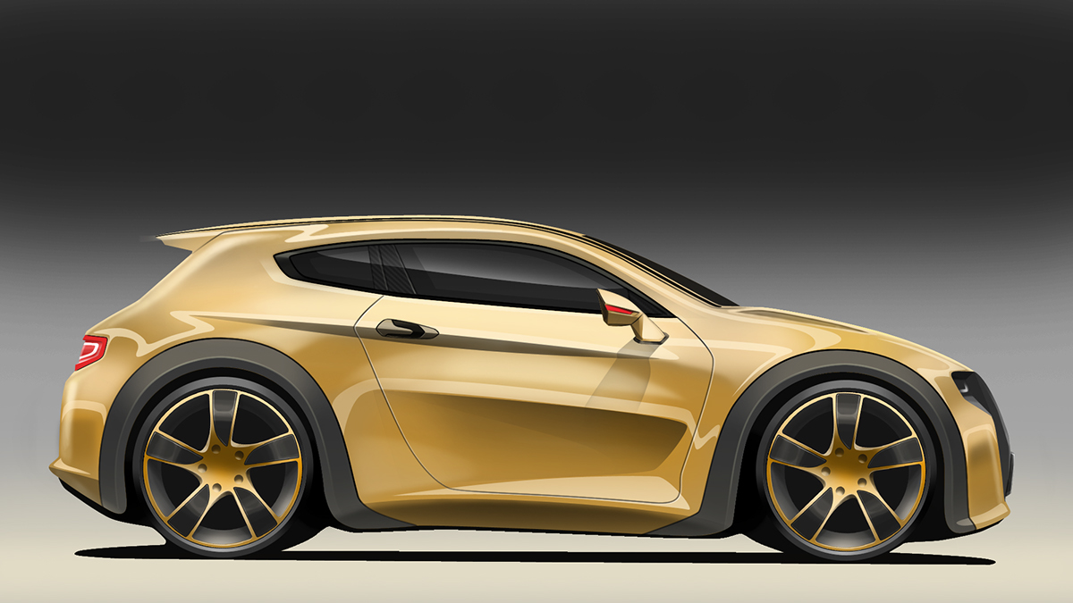 automobile，Interior decoration，city，hatchback ，Hand drawn，