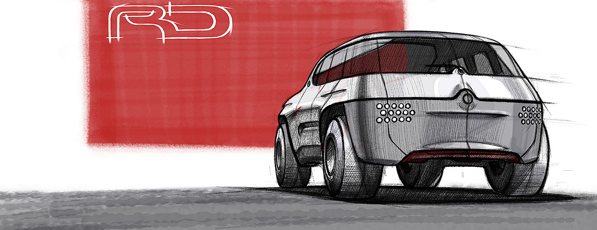 automobile，Hand drawn，suv，Roman，