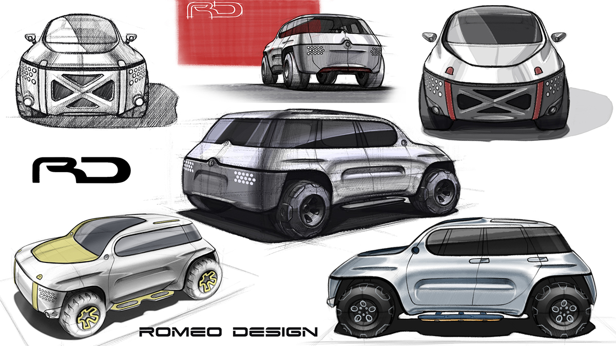 汽车,手绘,suv,罗曼