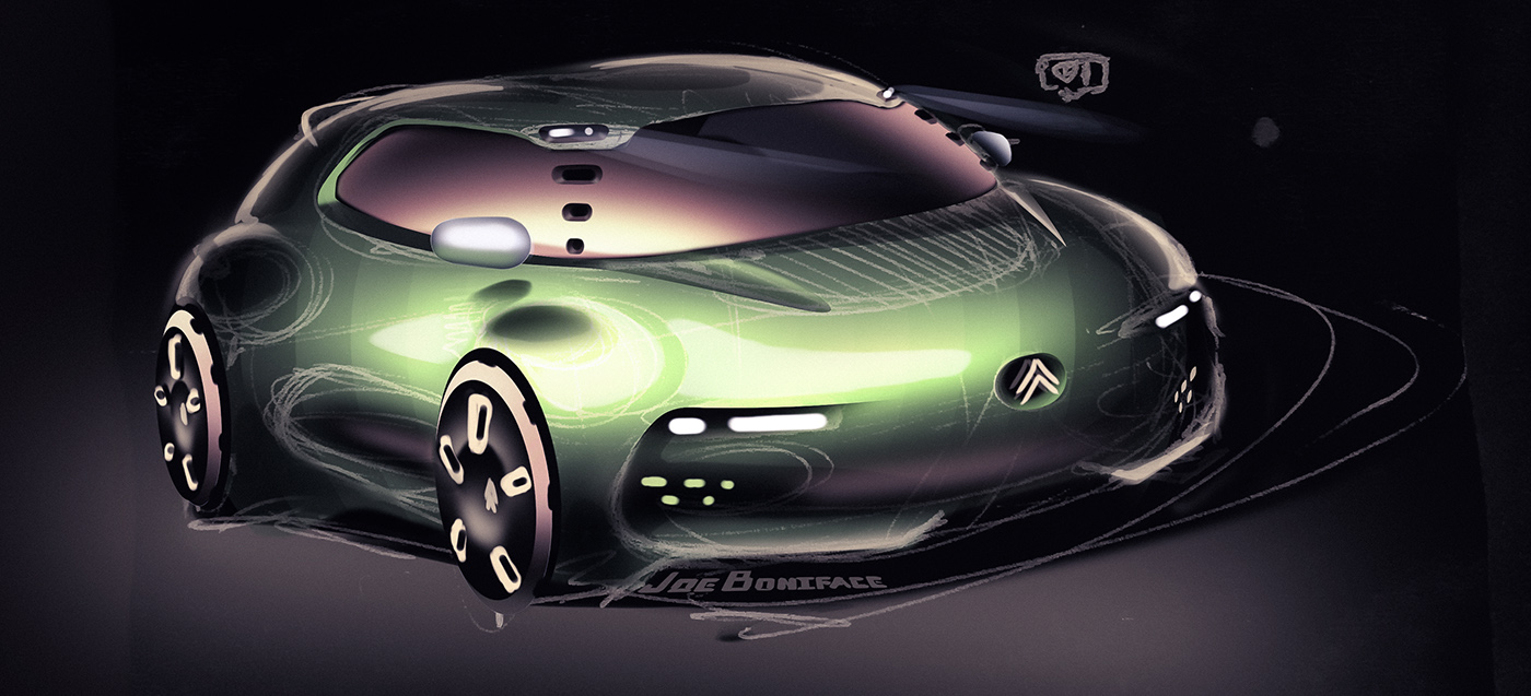 texture，ps，Render，Hand drawn，automobile，